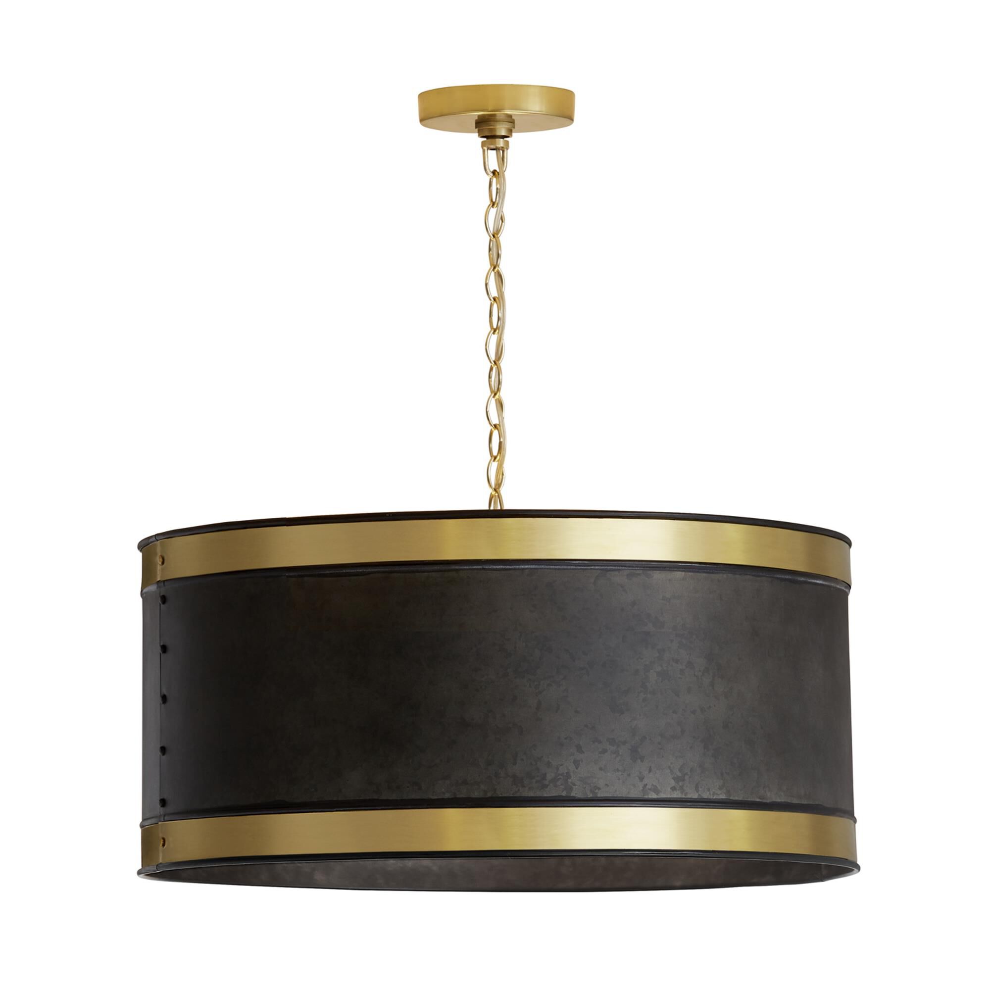 Shown in Galvanized Black - True Brass finish