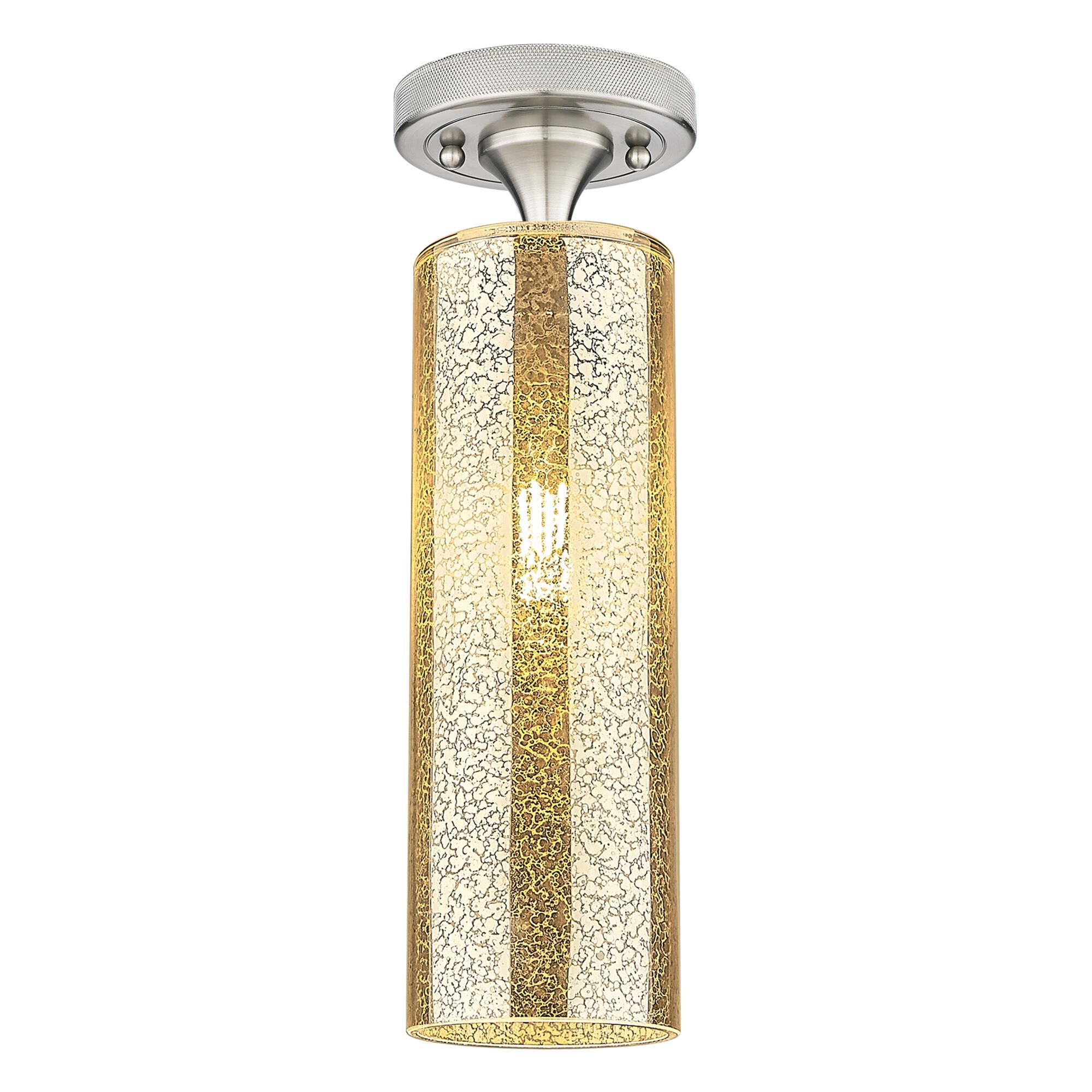 Shown in Satin Nickel finish and Mercury glass