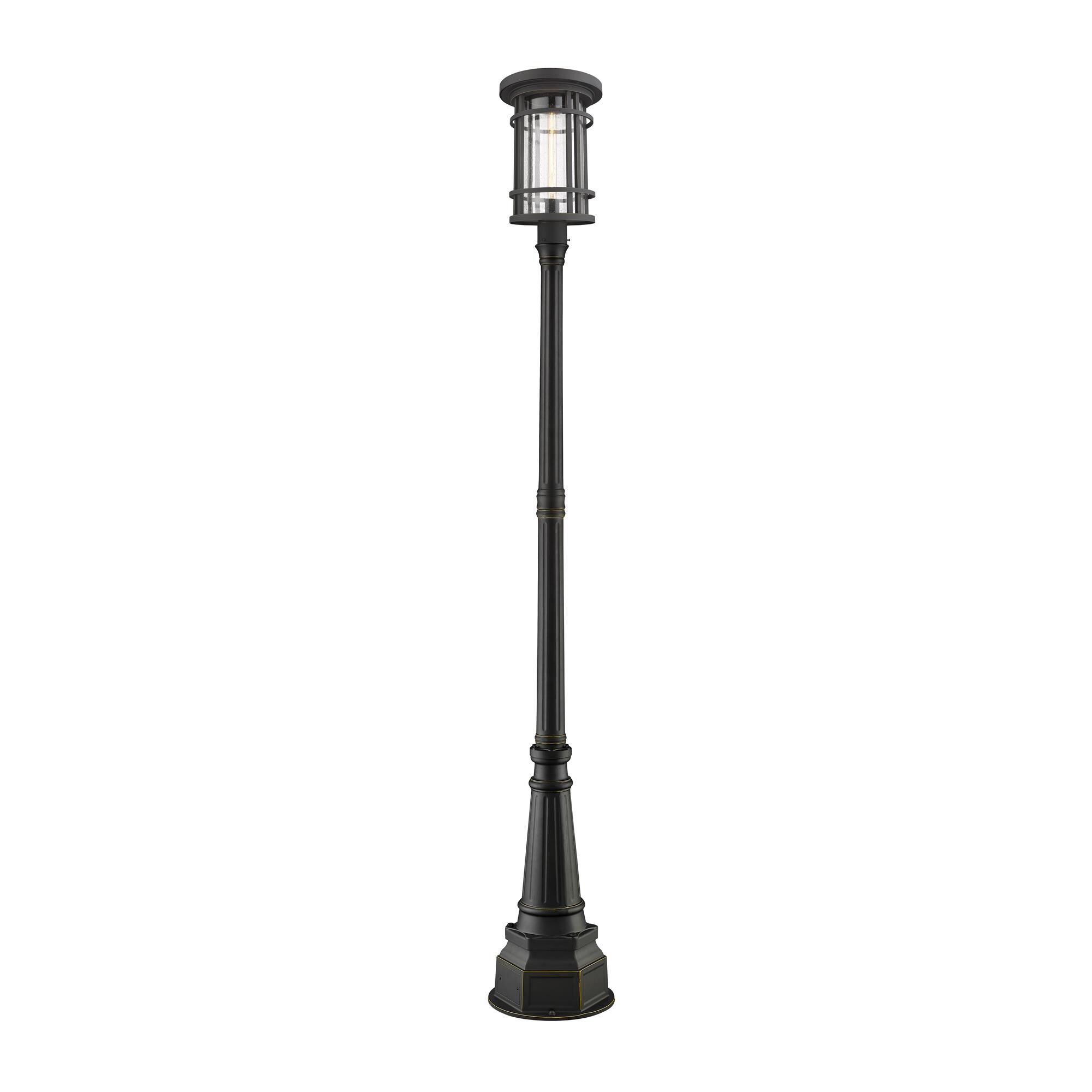 Shown in Oil Rubbed Bronze finish and Glass shade