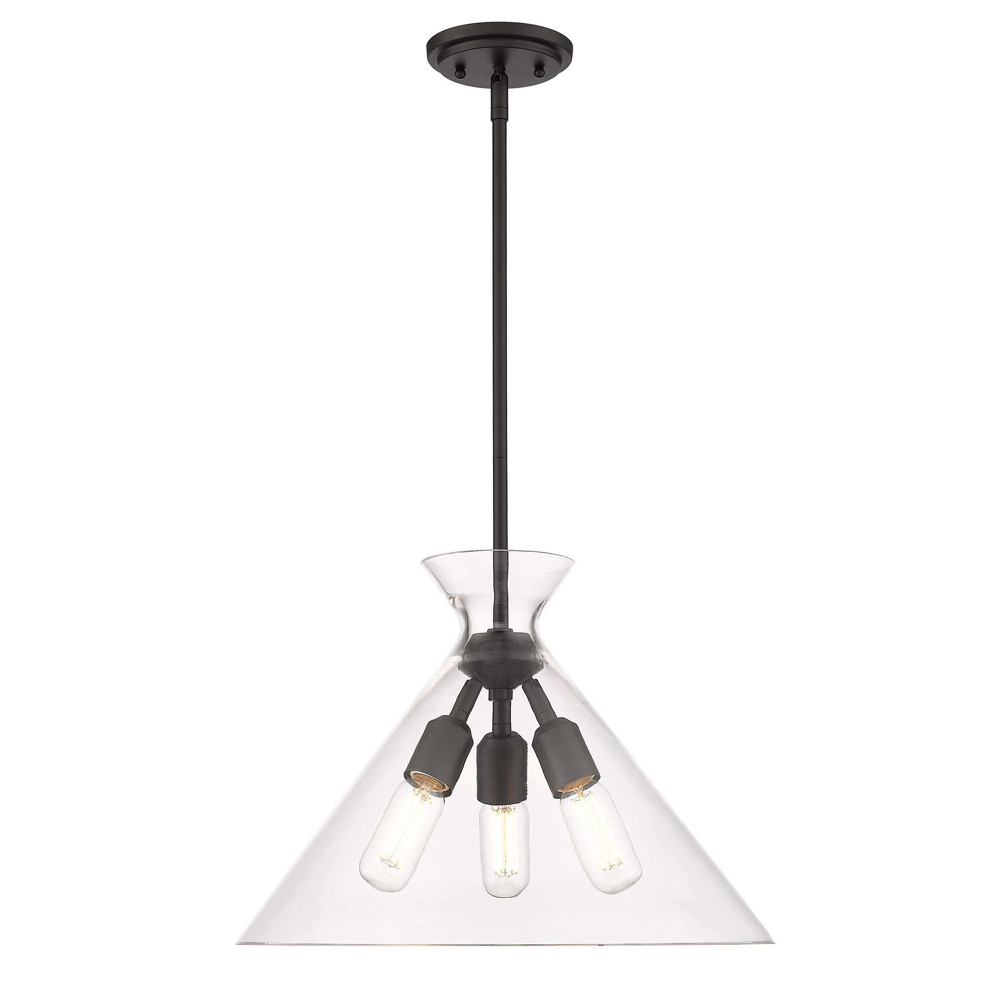 Shown in Brushed Champagne Bronze finish and Brushed Champagne Bronze shade