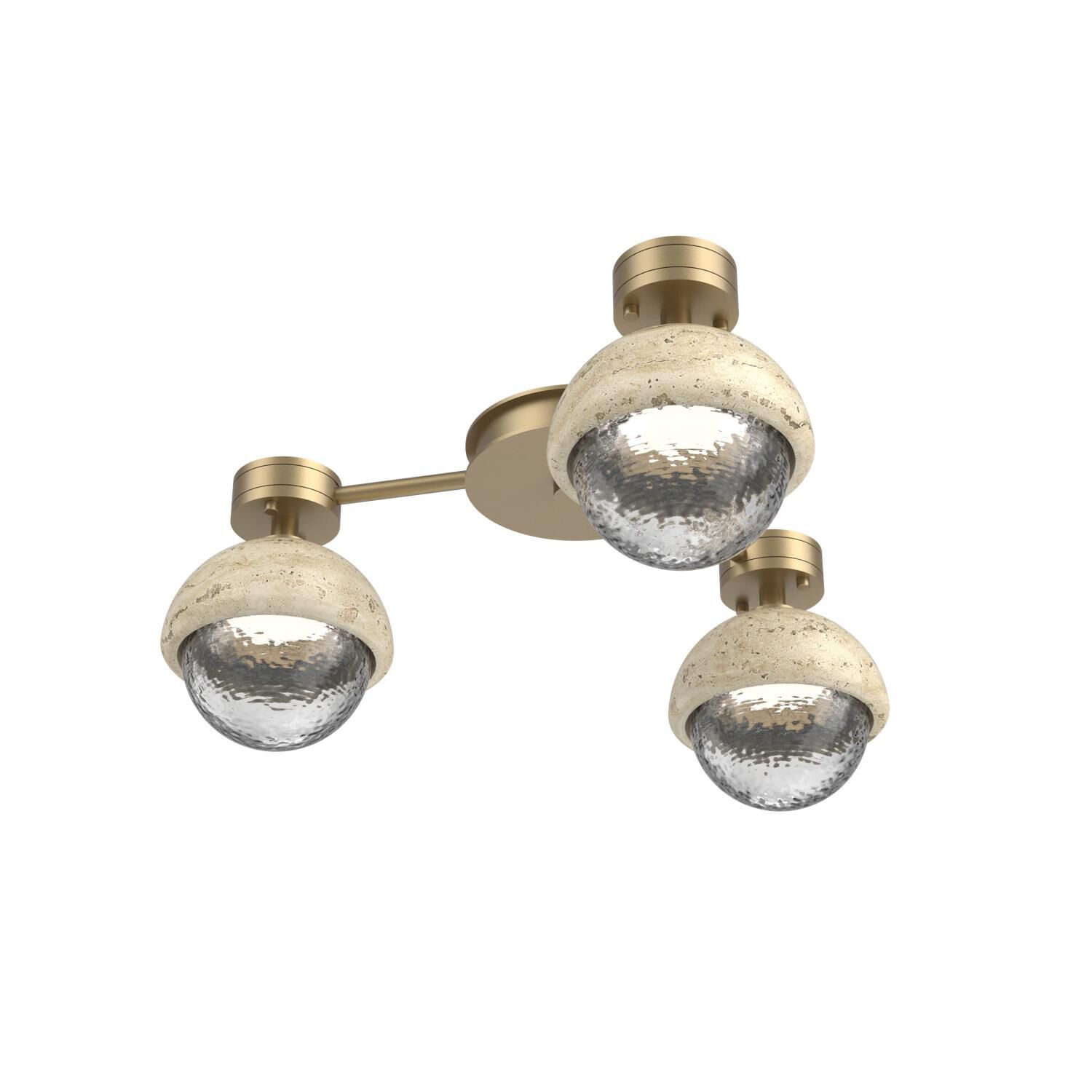 Levi Wilson Cabochon 23 Inch Flush Mount by Hammerton Studio