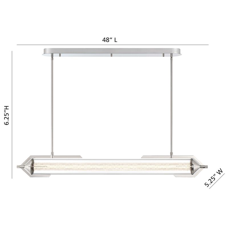 Espada Medium Linear Chandelier by Eurofase Lighting