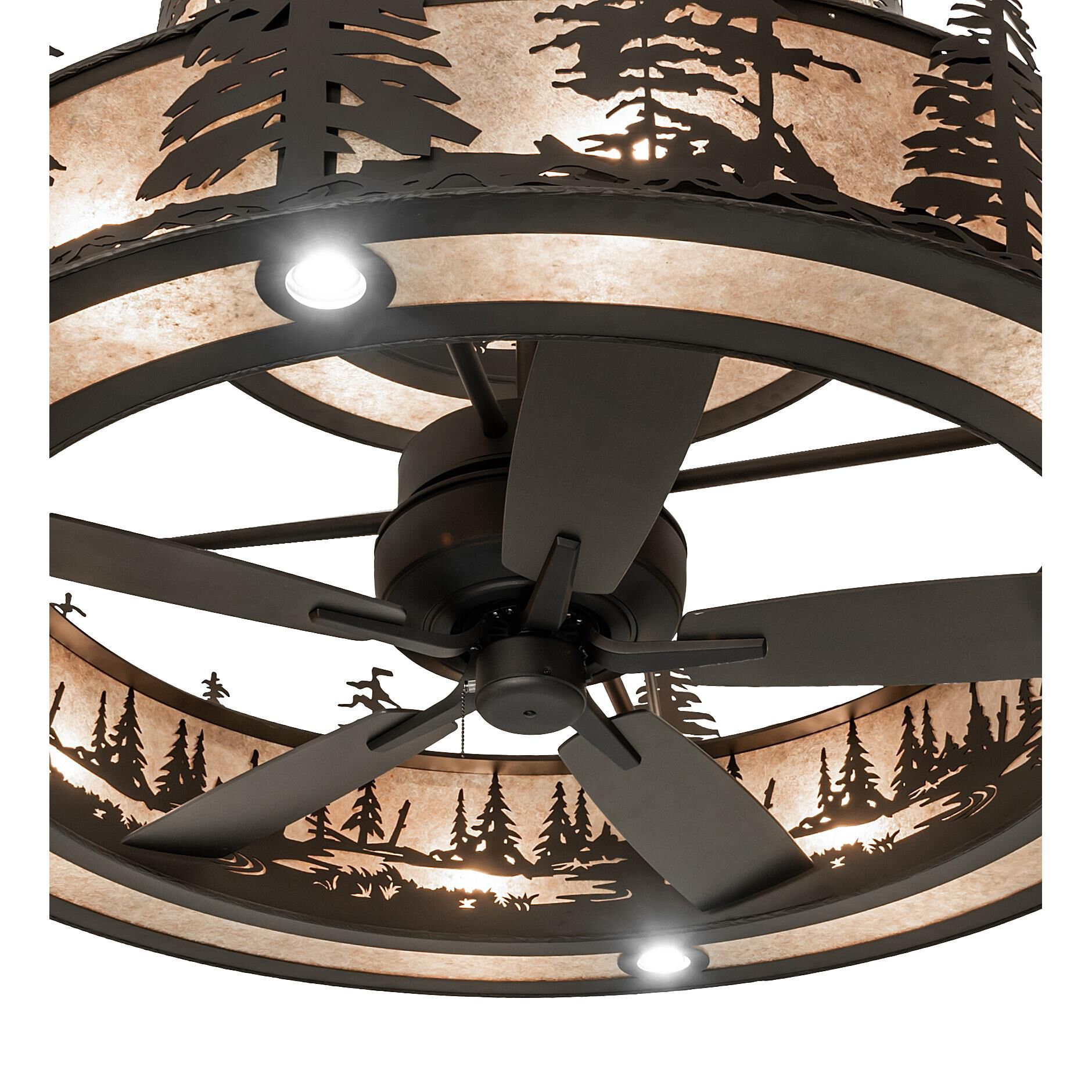 Tall Pines 56 Inch 12 Light Chandelier by Meyda Lighting