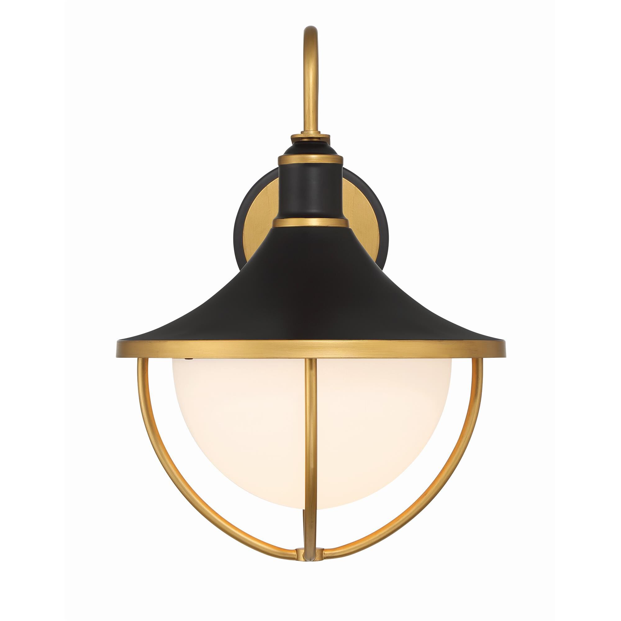 Shown in Matte Black and Textured Gold finish