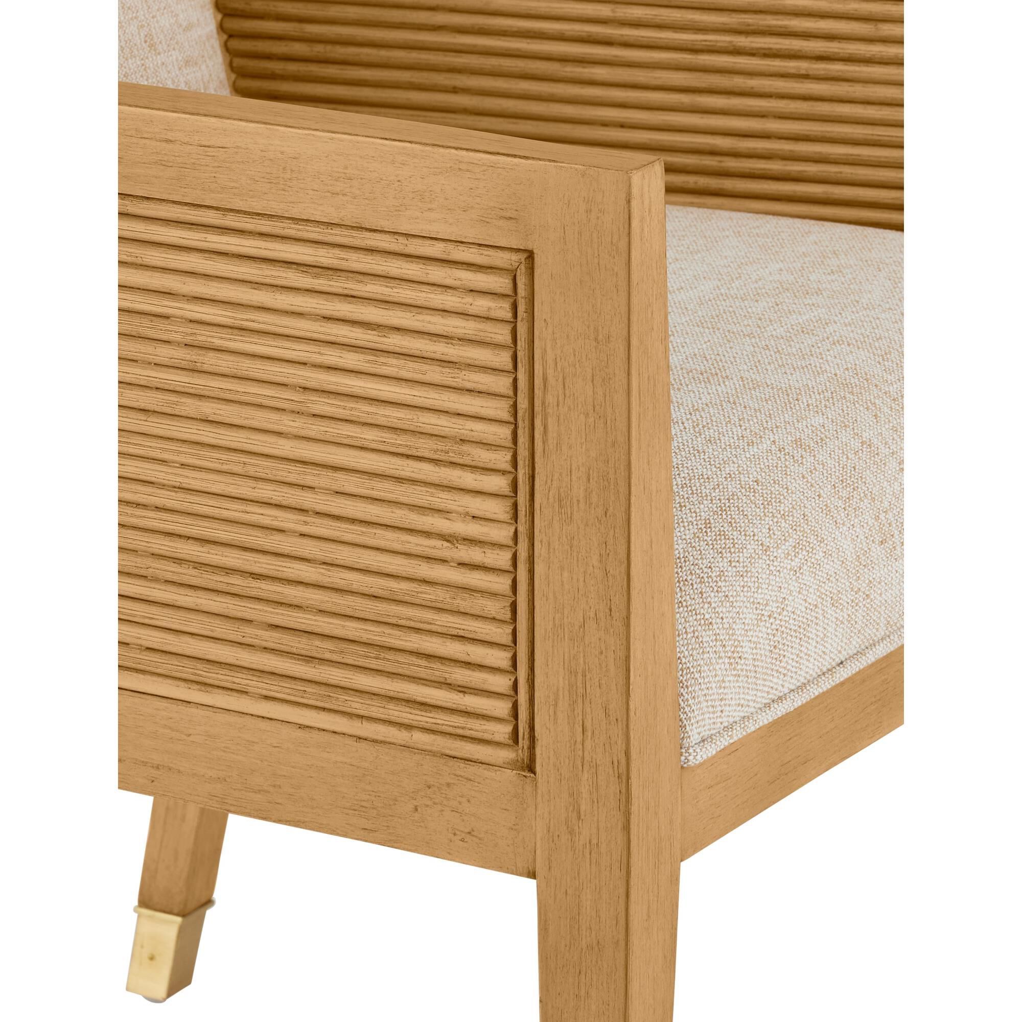 Santos 24 Inch Accent Chair by Currey and Company