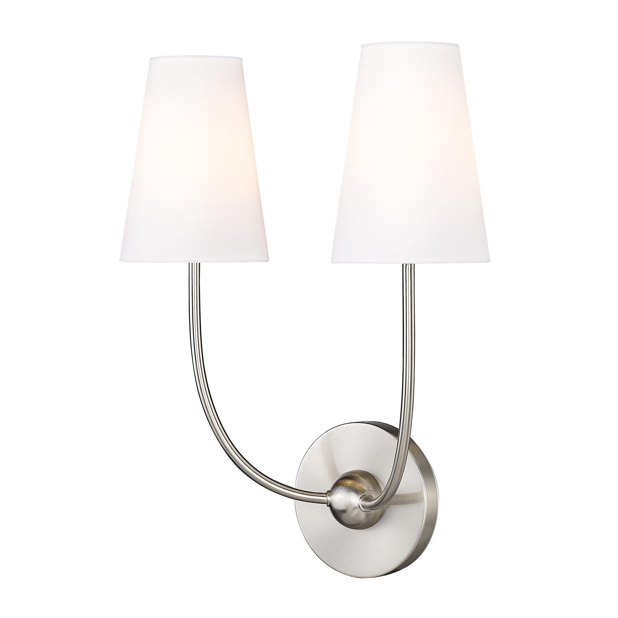 Shown in Rubbed Brass finish and White glass