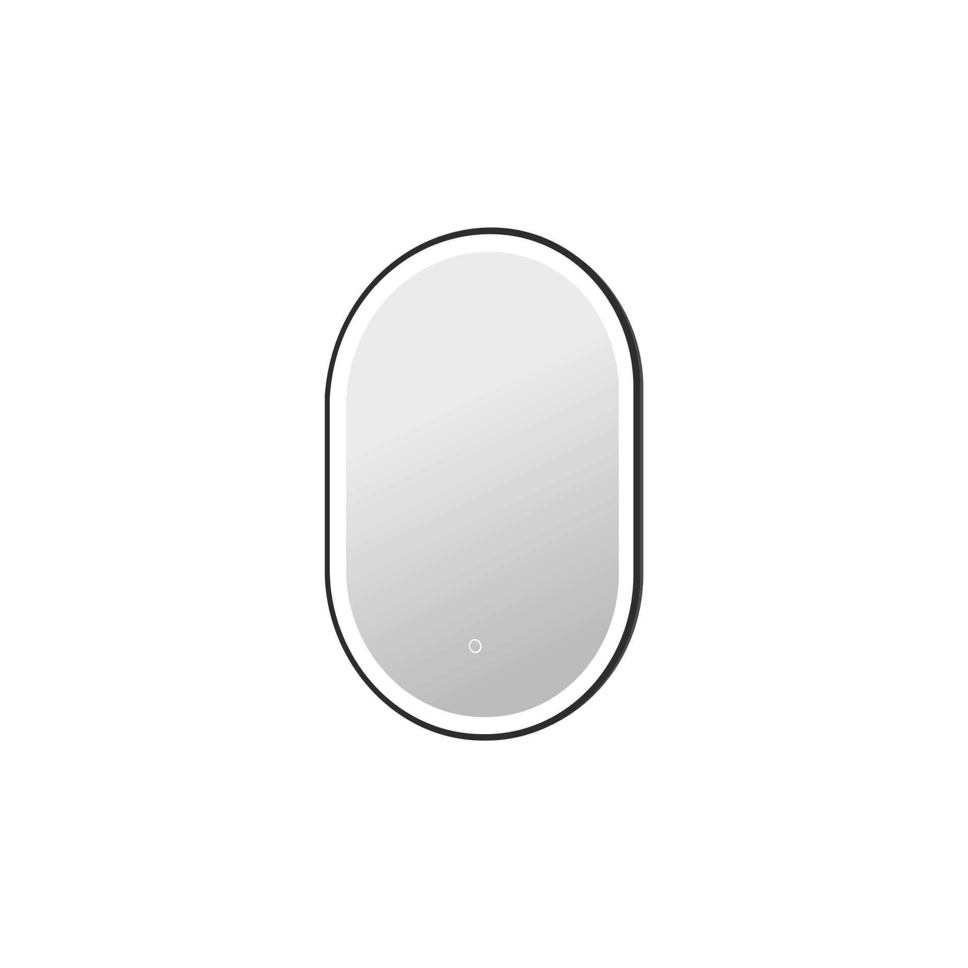 Harmoni 30 Inch Oval LED Lighted Mirror by Elegant Decor