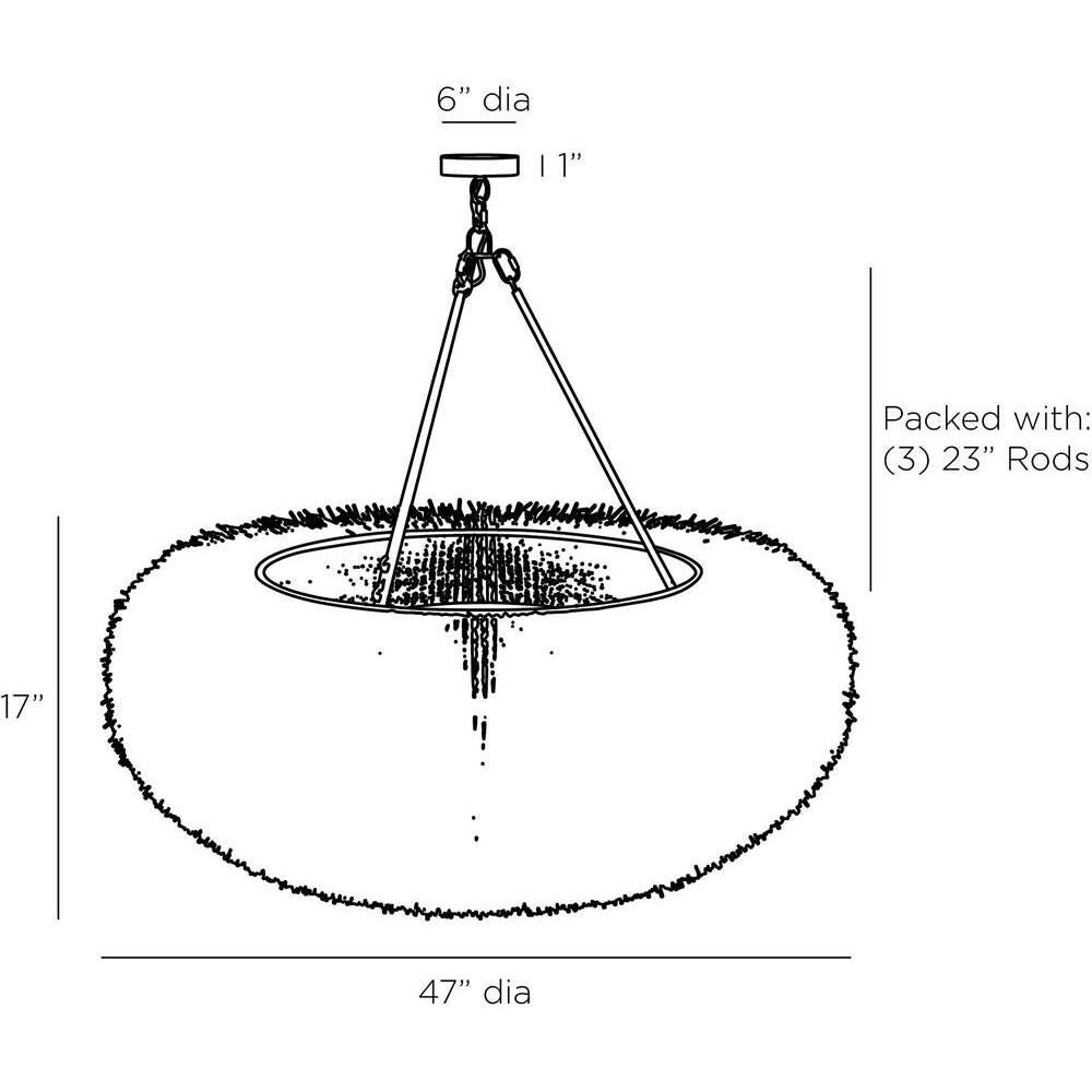 Zaria 47 Inch Chandelier by Arteriors Home