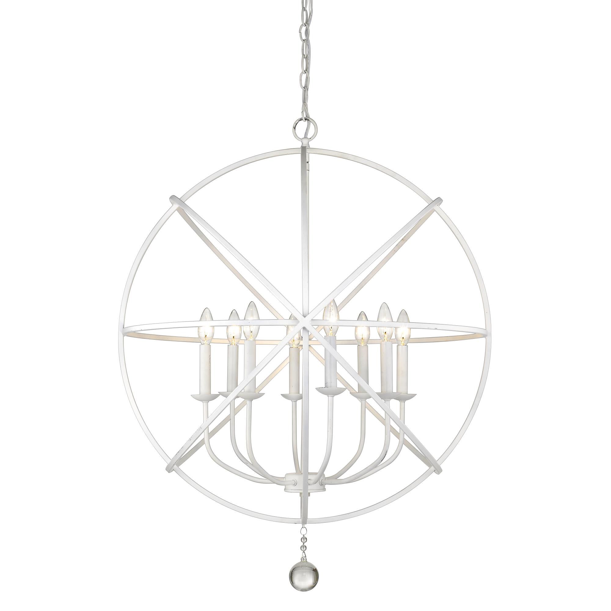 Shown in Matte White finish and --- glass and --- shade