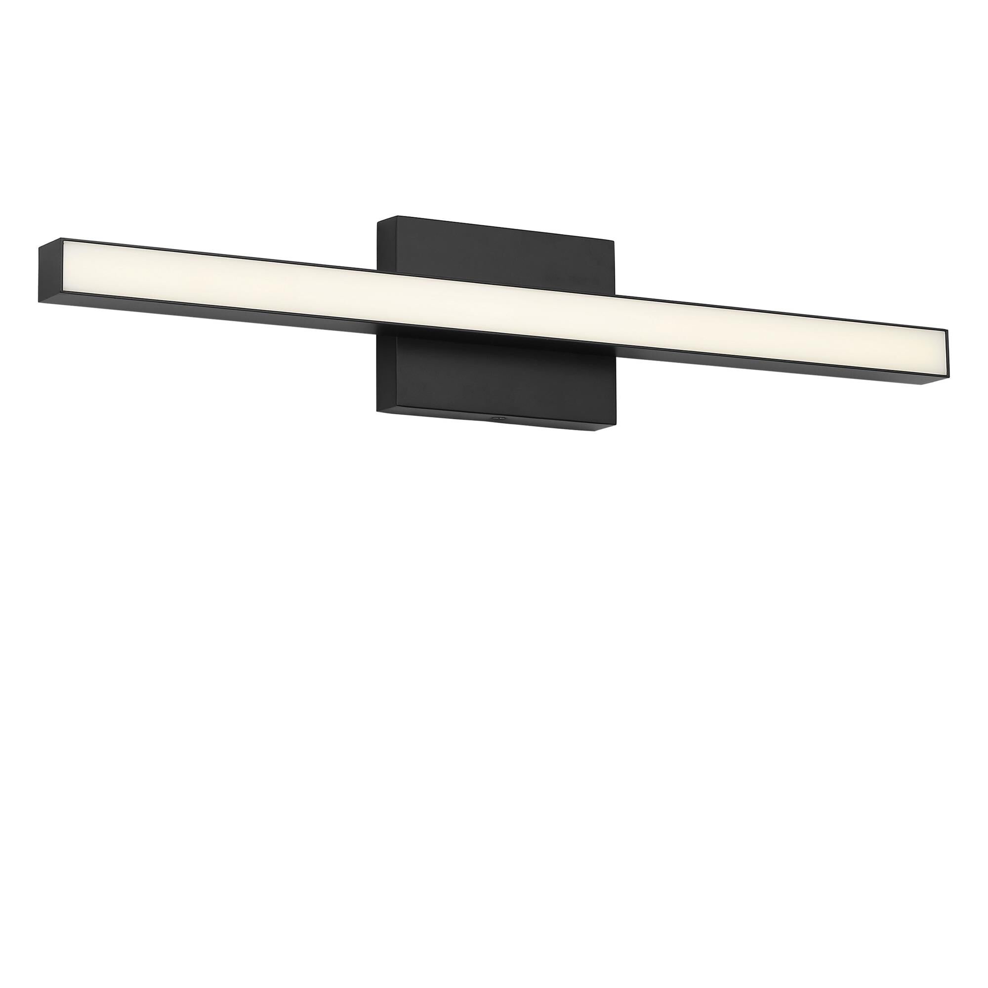 Shown in Midnight Black finish and White Polycarbonate shade