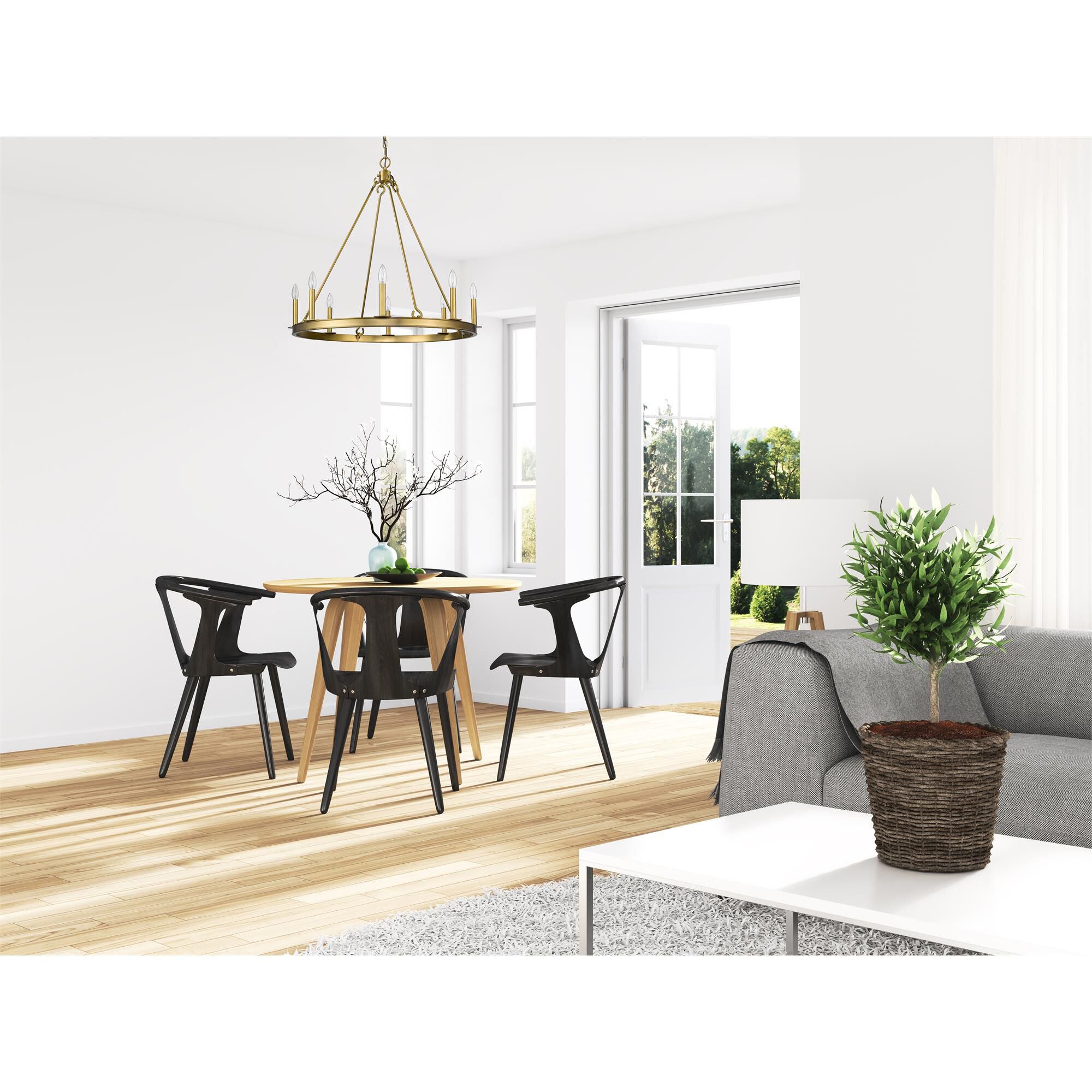 Barclay 33 Inch 8 Light Chandelier by Z-Lite