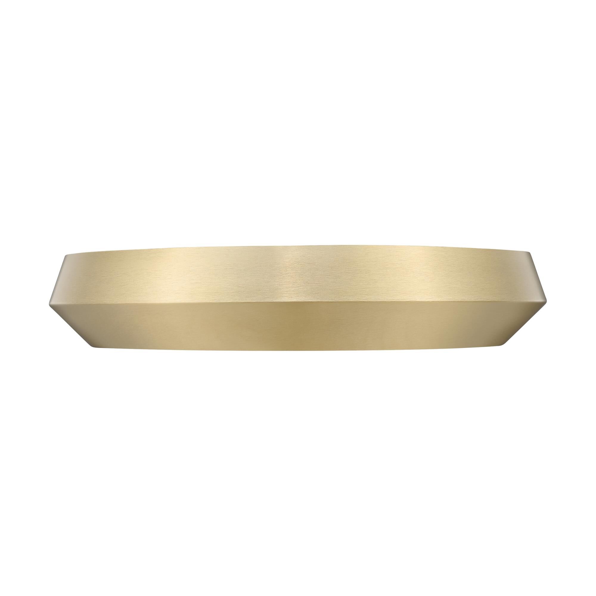 Shown in Modern Gold finish and White glass