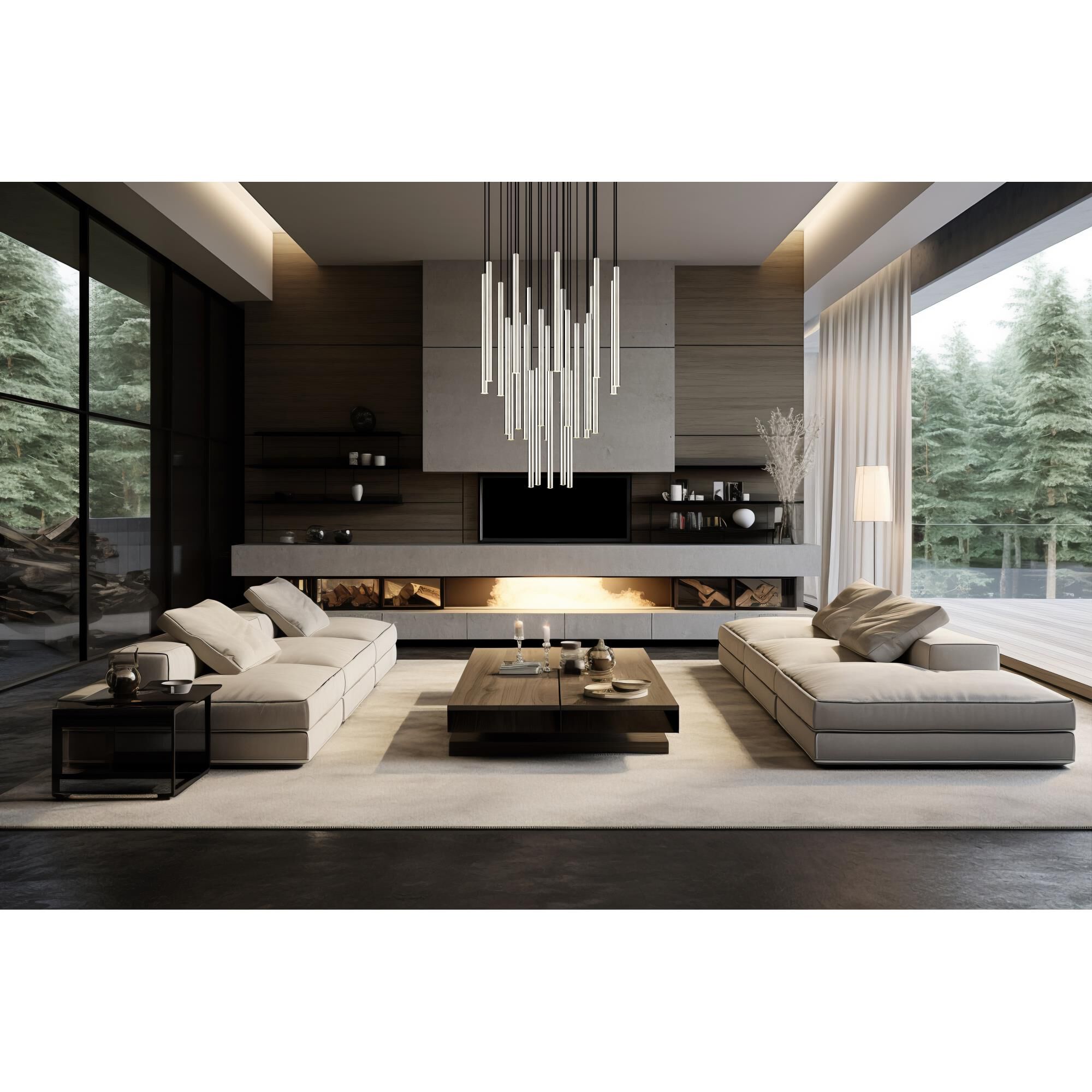 Forest 36 Inch Chandelier by Z Lite