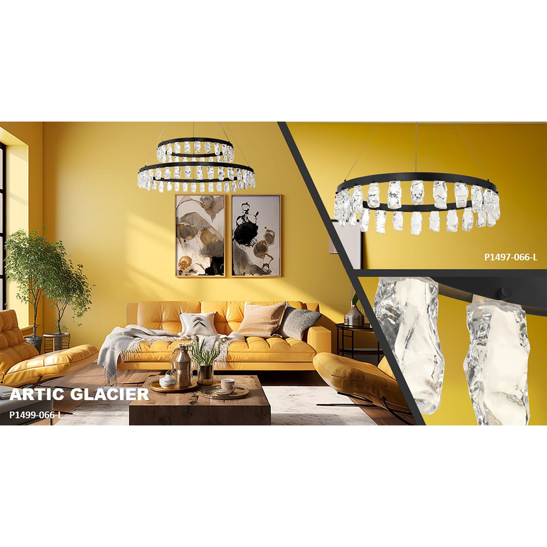 Artic Glacier Chandelier by Kovacs