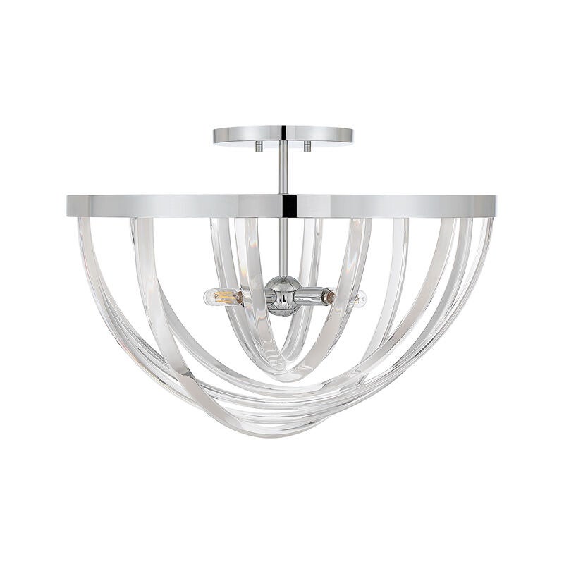 Jennings 24 Inch Semi Flush Mount by Savoy House