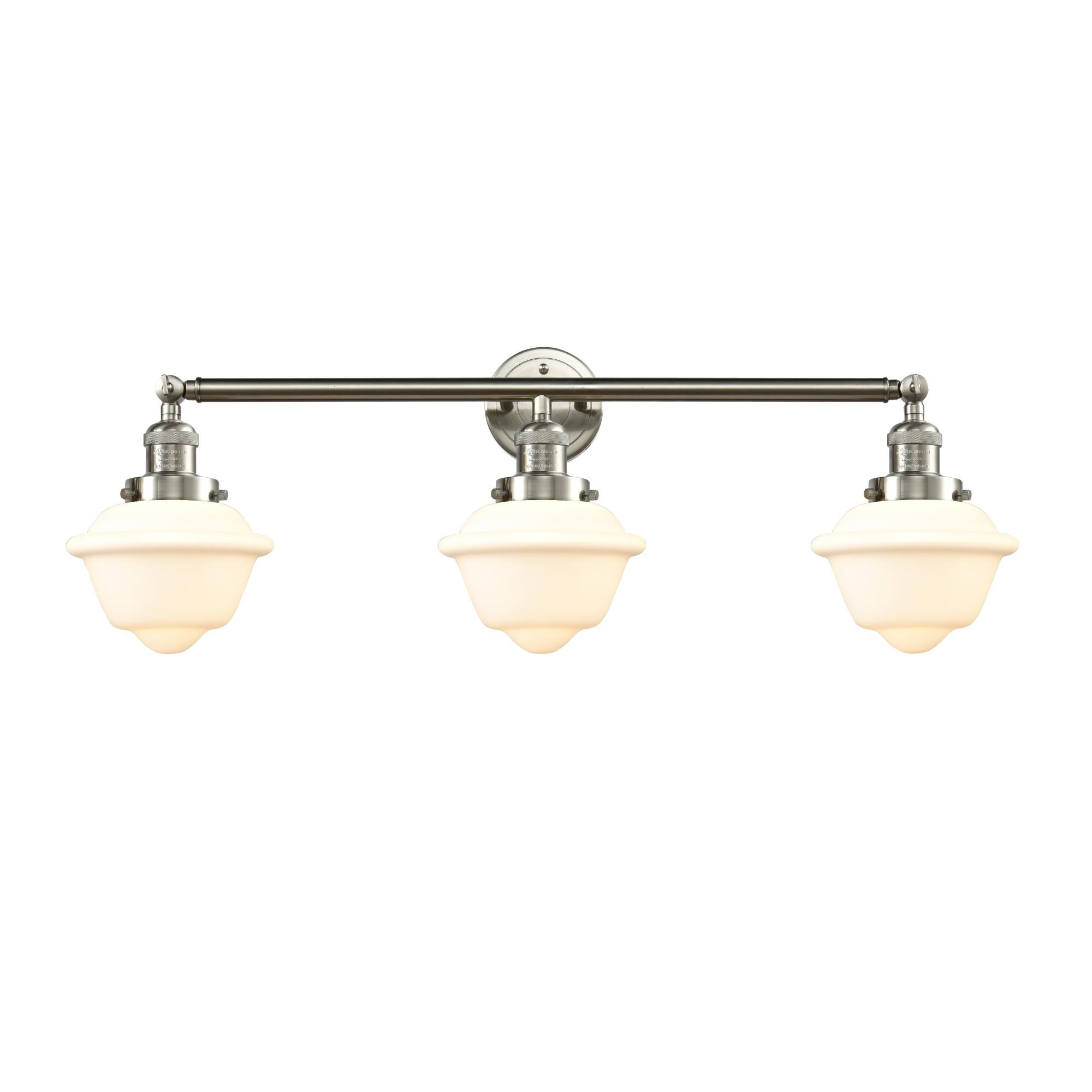 Bruno Marashlian Small Oxford 34 Inch 3 Light Bath Vanity Light by Innovations Lighting