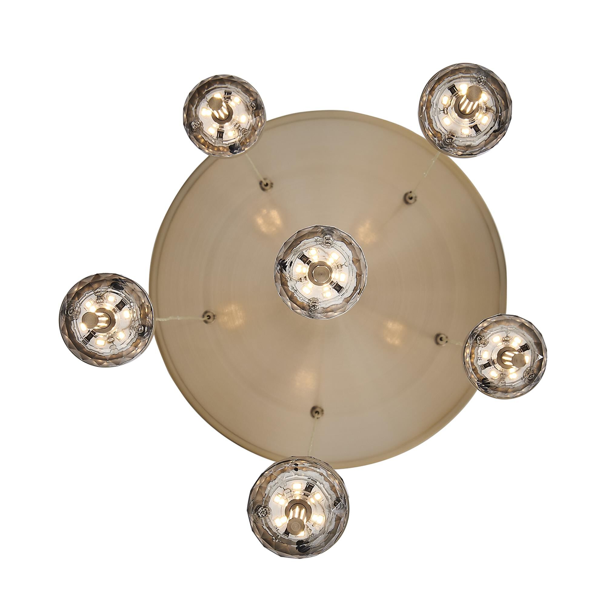 Shown in Winter Brass finish and Firenze Clear crystal