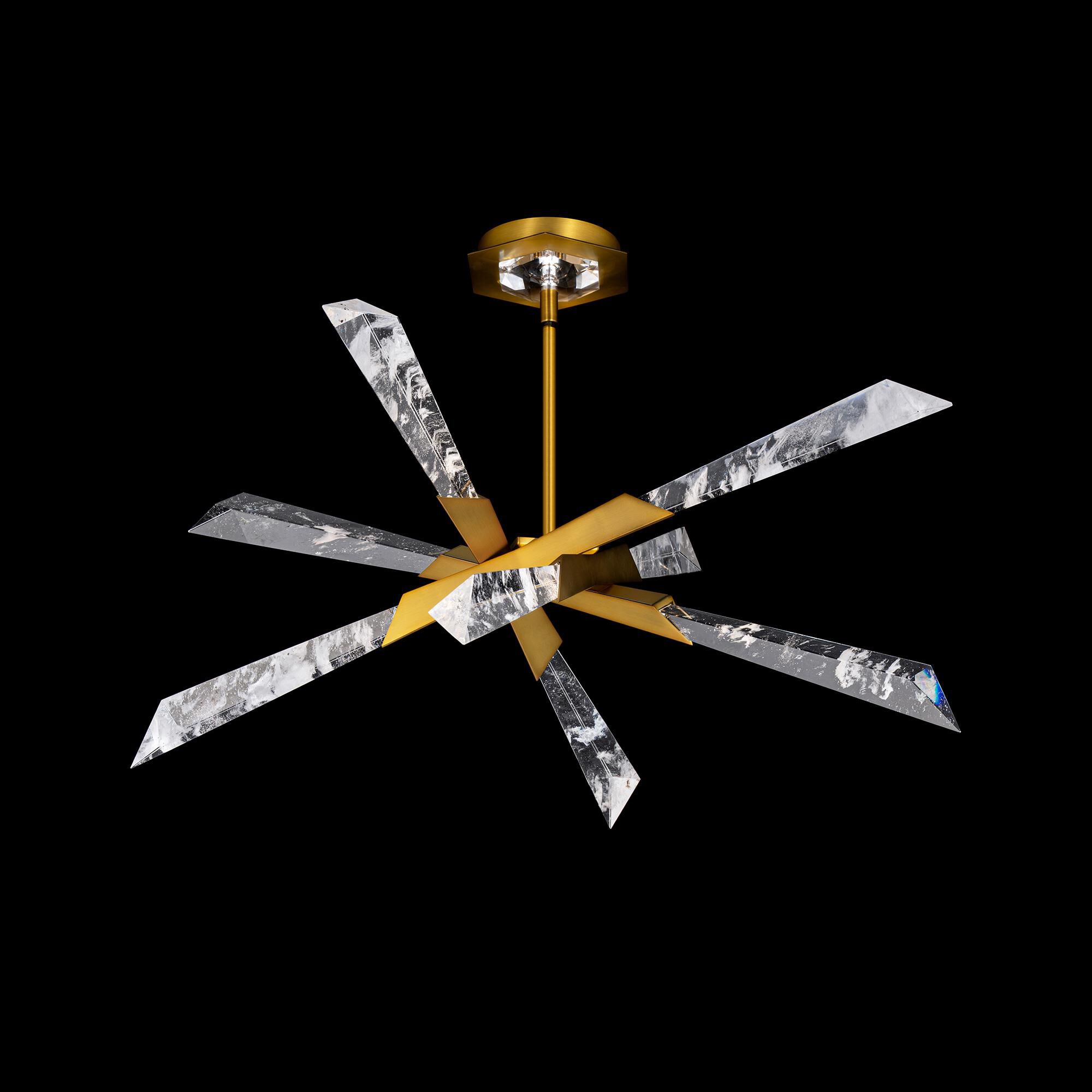 Solitude 28 Inch Semi Flush Mount by Schonbek Beyond