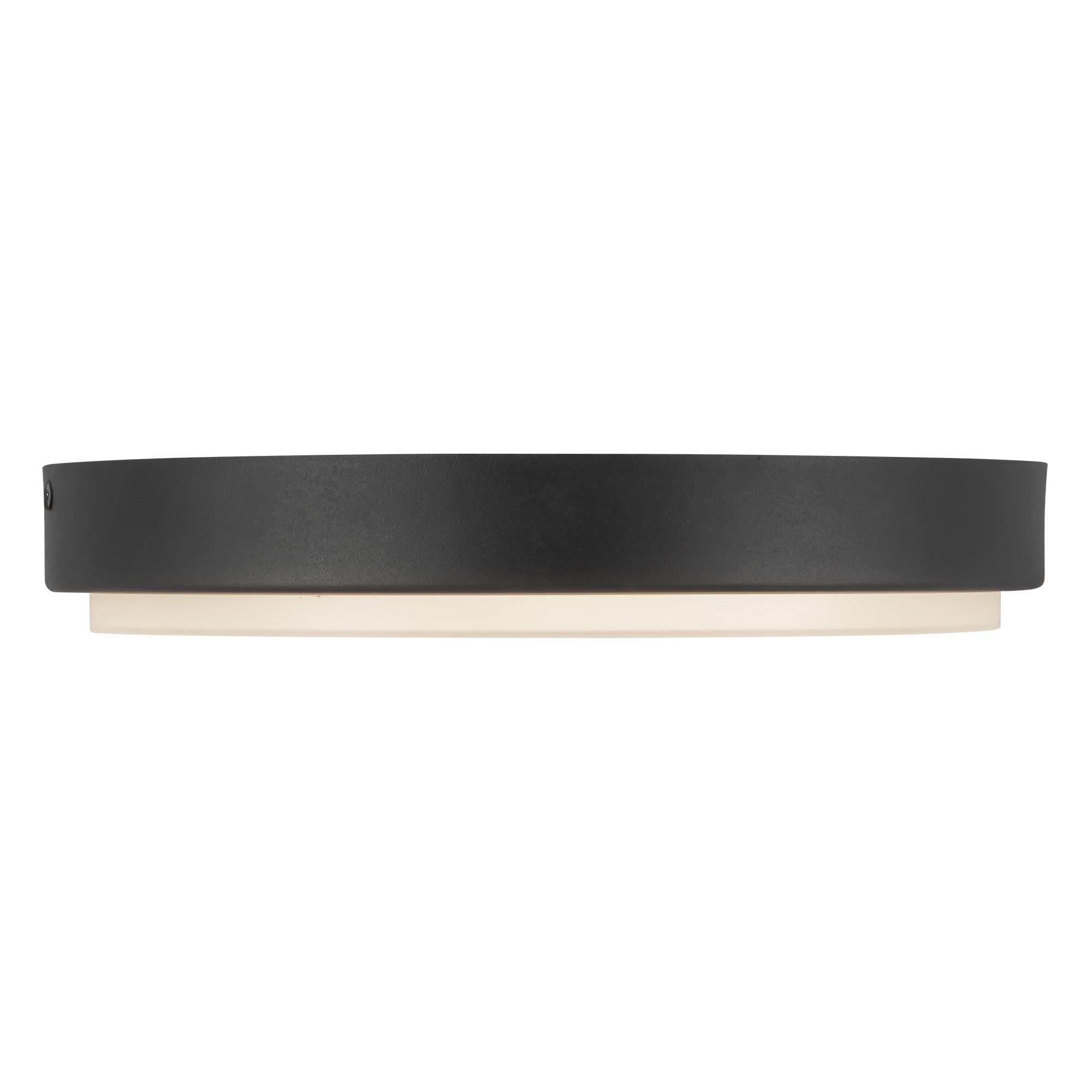 Shown in Black finish and Frosted Polycarbonate Diffuser glass
