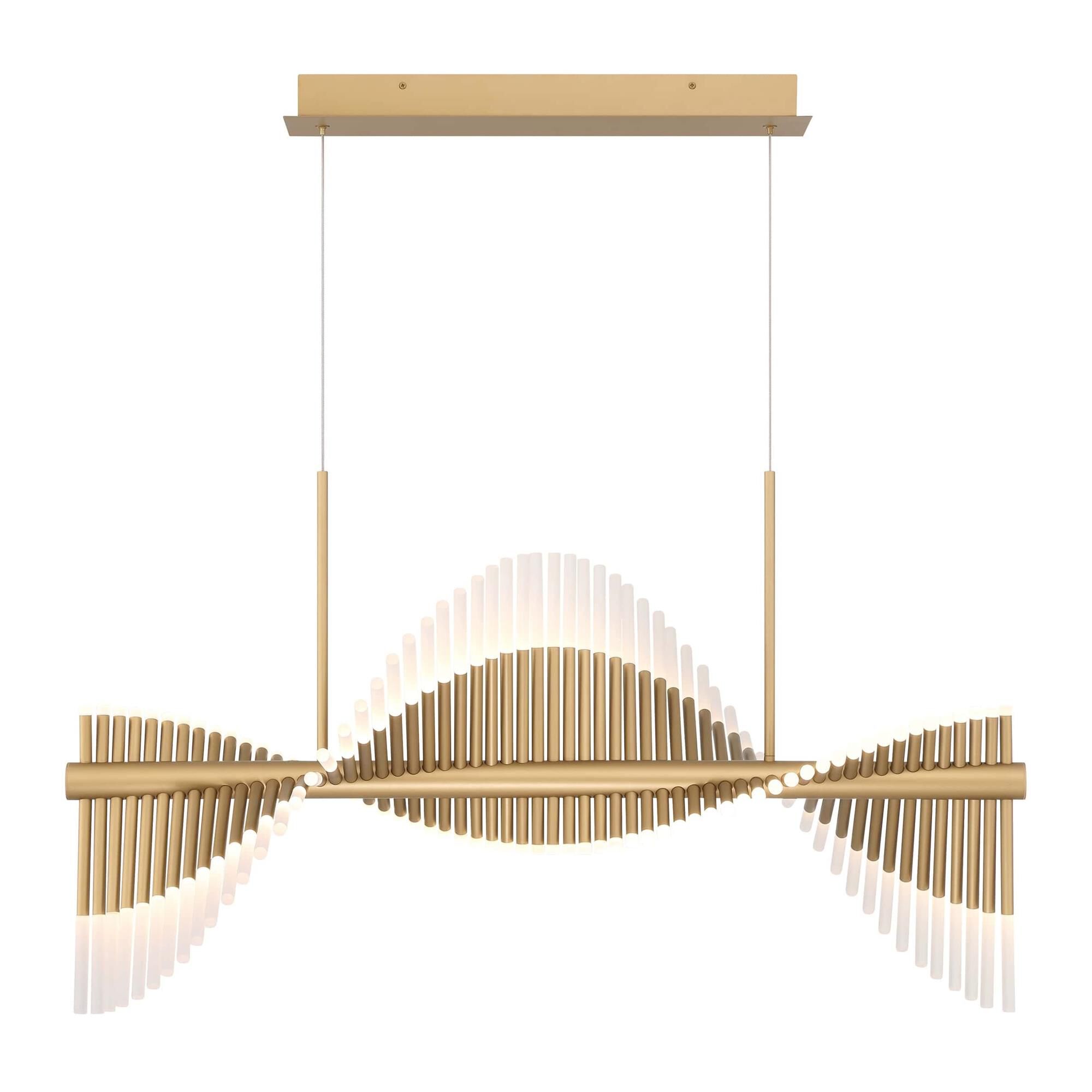 Shown in Gold finish and Acrylic shade