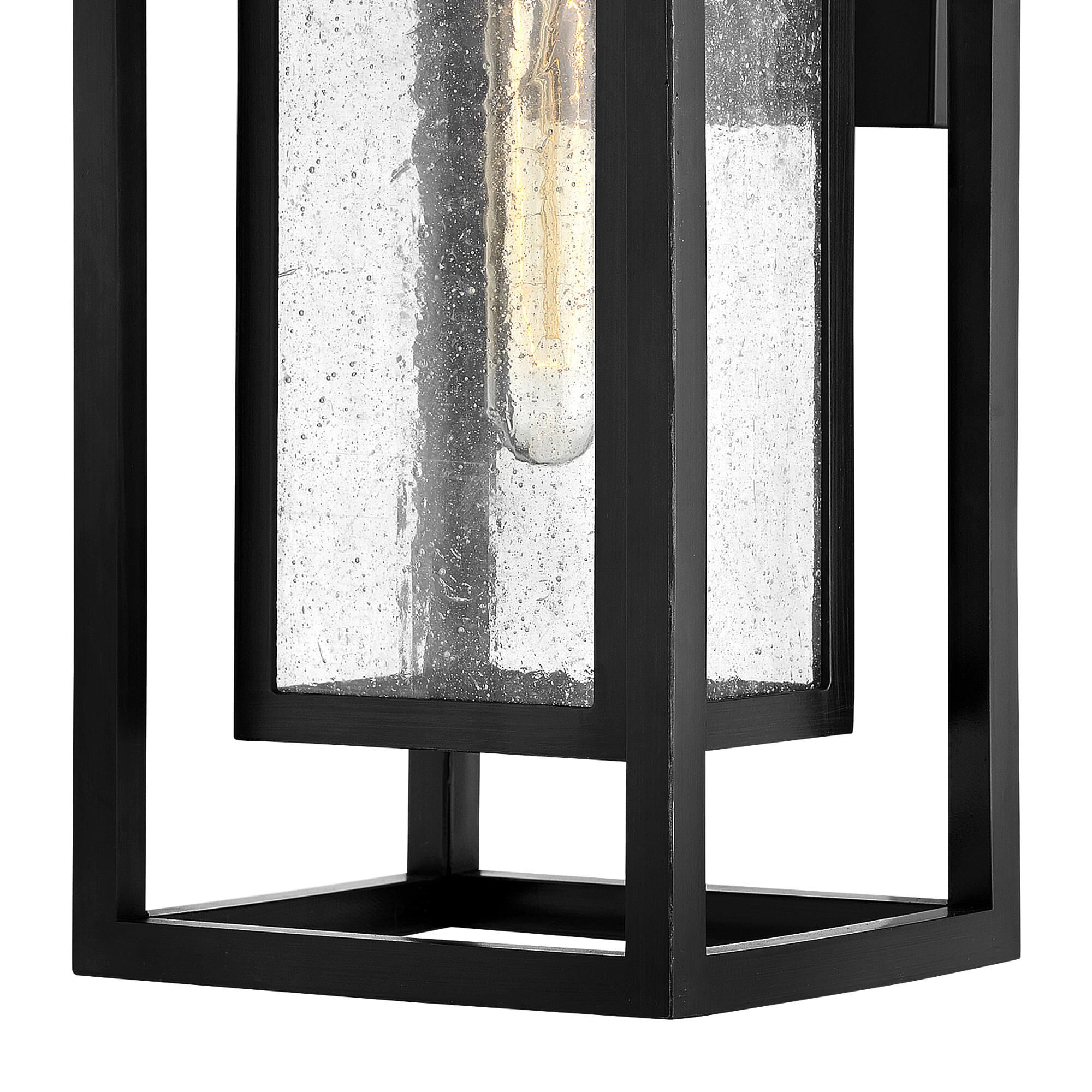 Shown in Black finish and Clear Seedy glass and 120 Volt accent