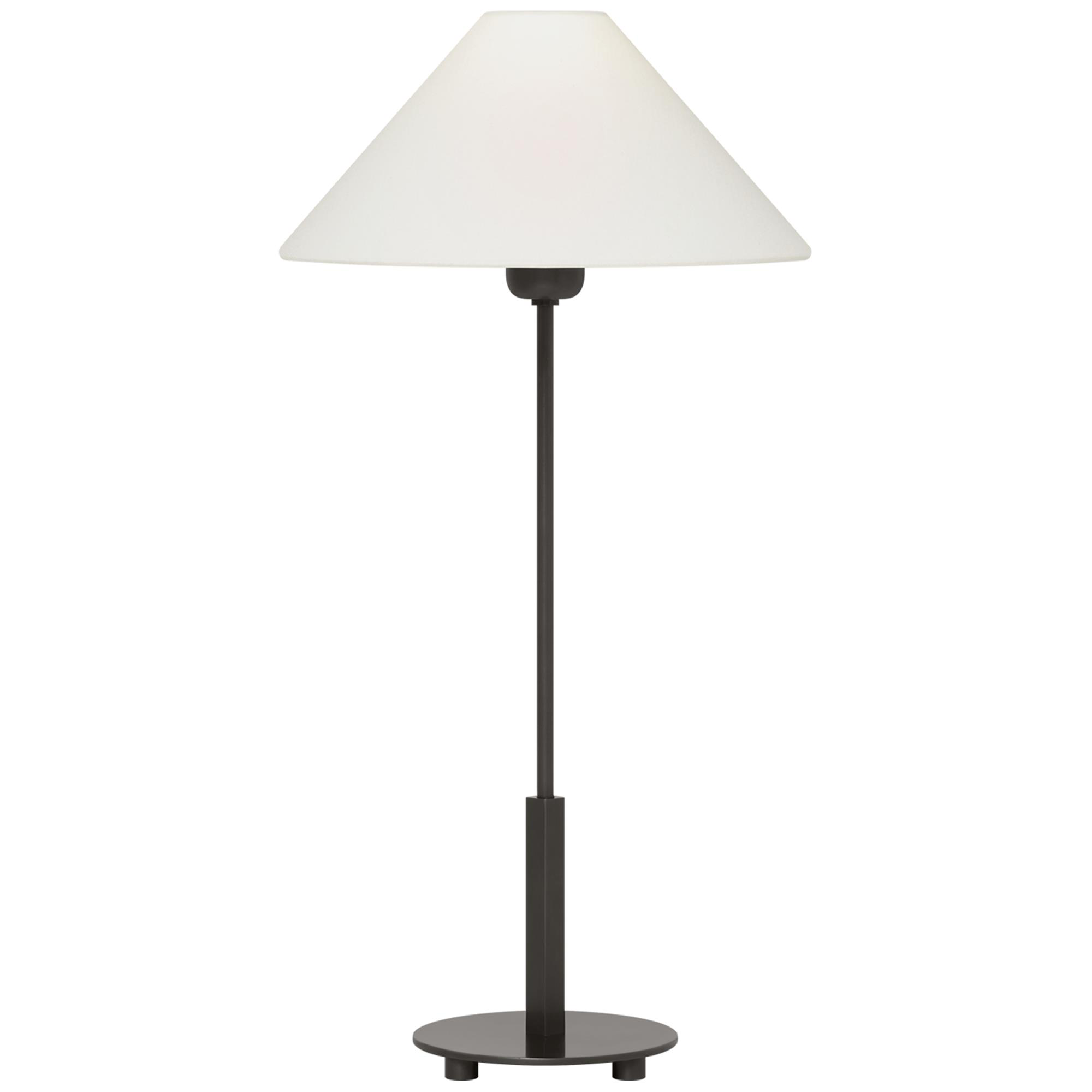 Shown in Bronze finish and Linen shade