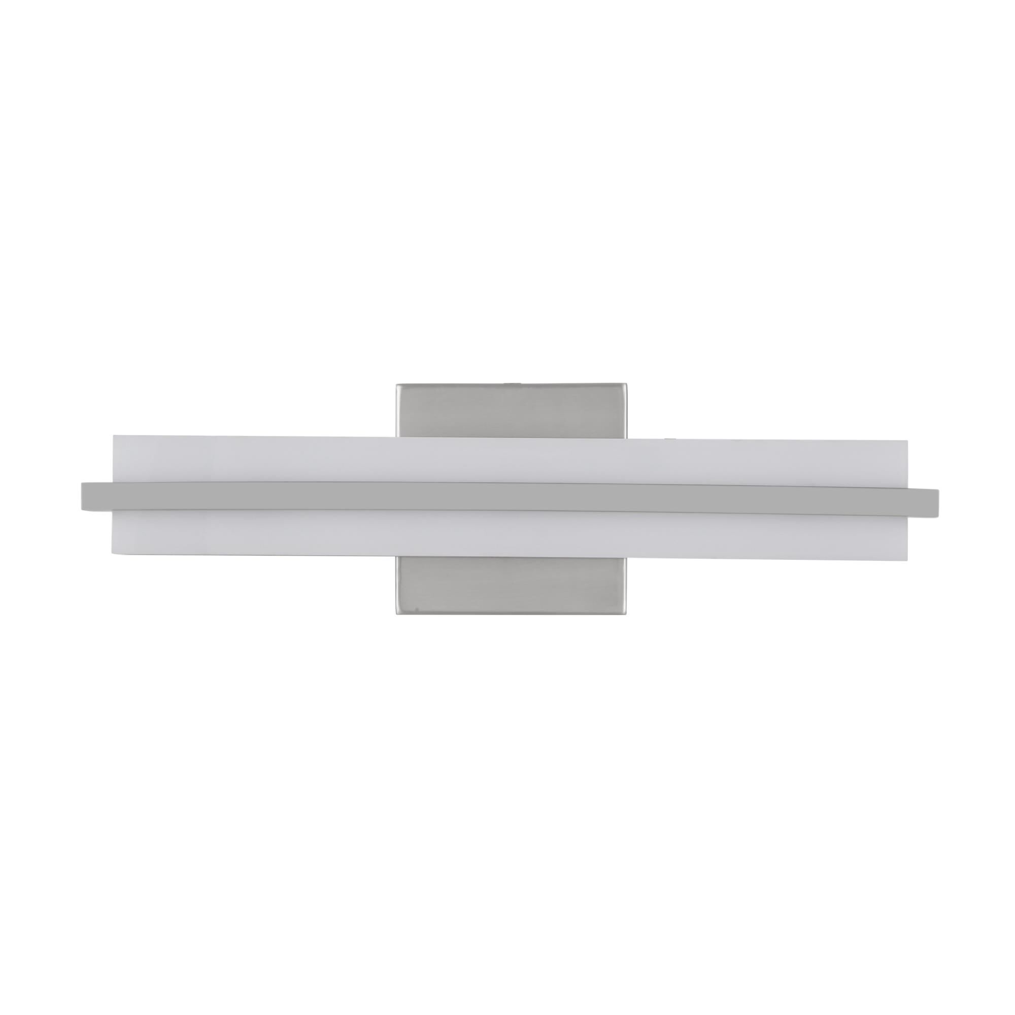 Shown in Brushed Polished Nickel finish and White Opal glass and Acrylic shade