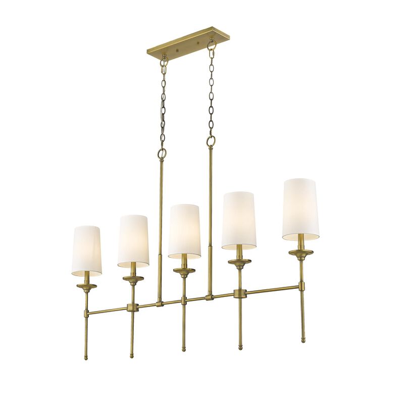 Emily 51 Inch 5 Light Linear Suspension Light by Z-Lite