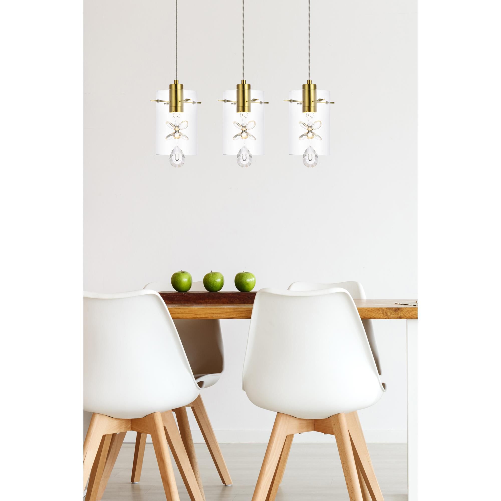 Shown in Gold finish and Clear Royal Cut crystal