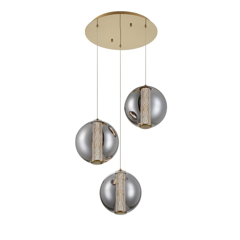 Atomo 20 Inch 3 Light Multi Light Pendant by Eurofase Lighting