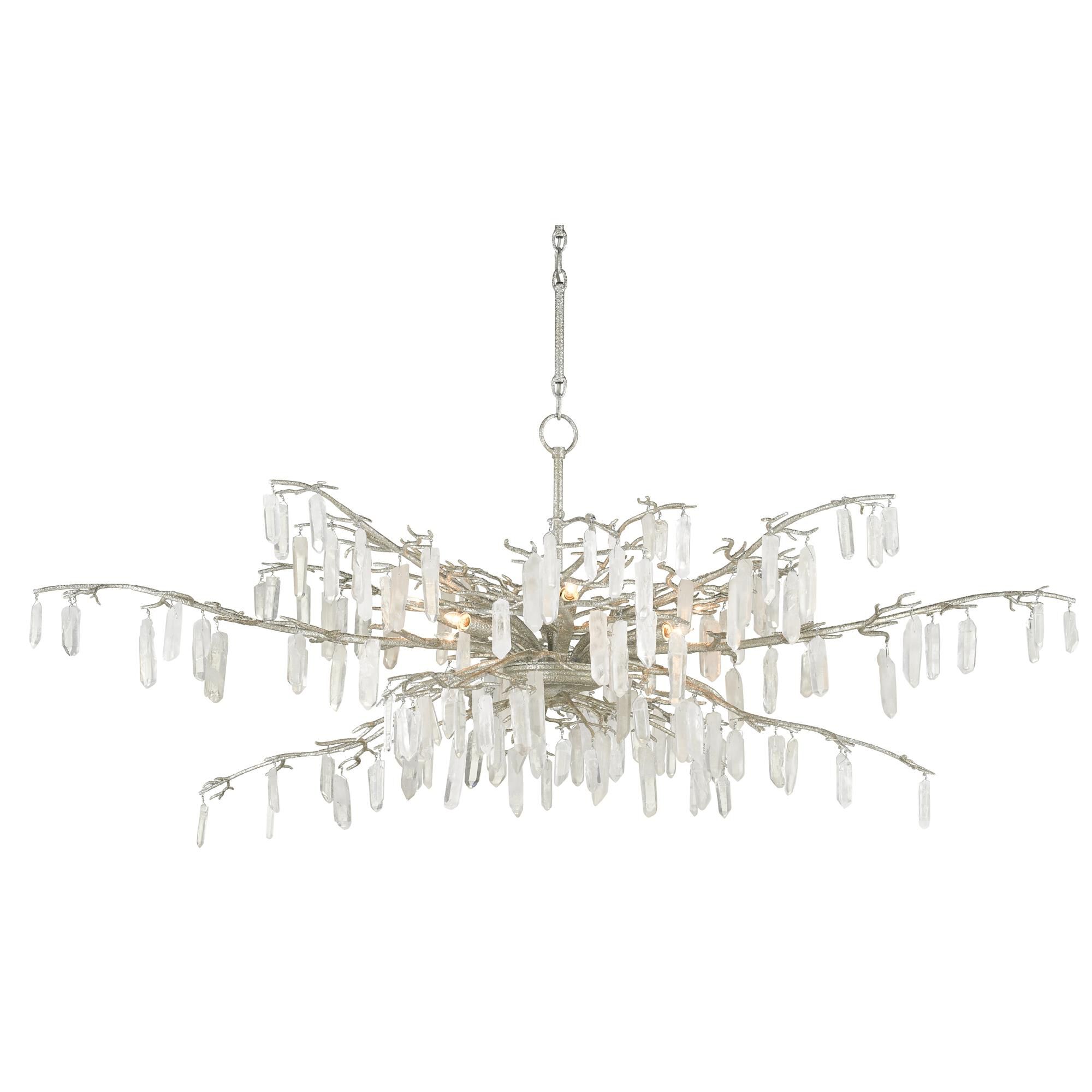 Aviva Stanoff Forest Dawn 8 Light Chandelier by Currey and Company