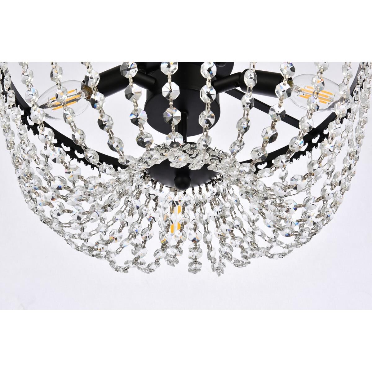 Kylie 16 Inch 3 Light Flush Mount by Elegant Lighting