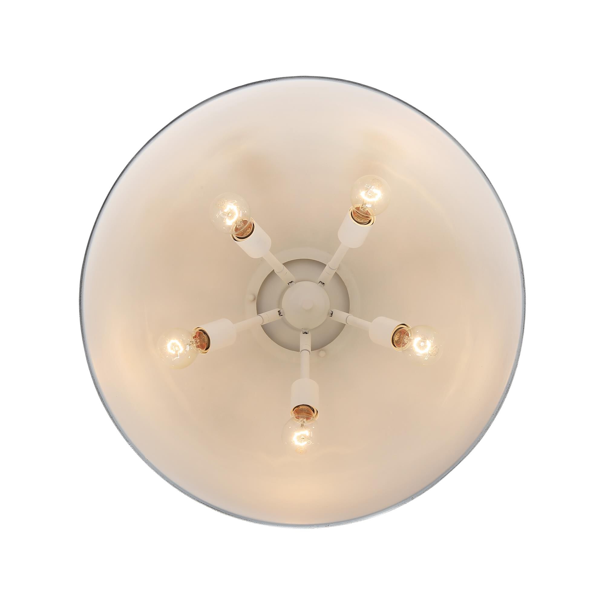 Shown in Vintage Gold finish and Antique Ivory shade