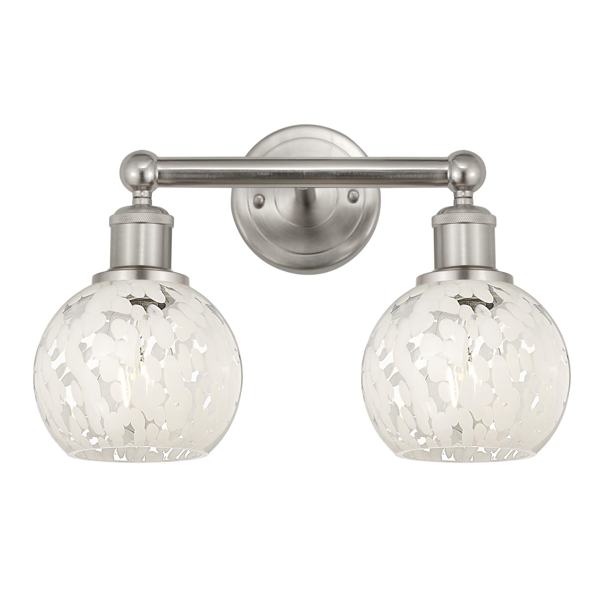 Bruno Marashlian White Mouchette 15 Inch Bath Vanity Light by Innovations Lighting