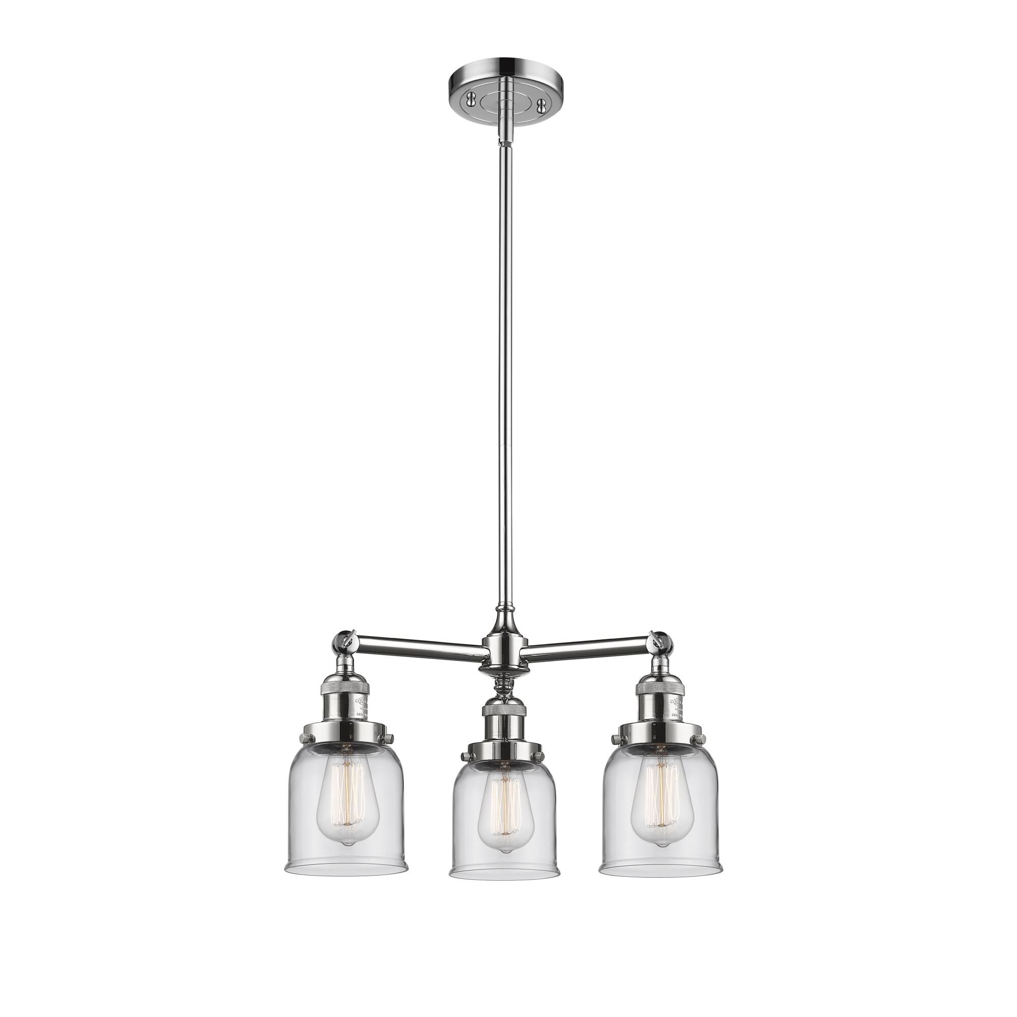 Bruno Marashlian Small Bell 19 Inch 3 Light LED Mini Chandelier by Innovations Lighting