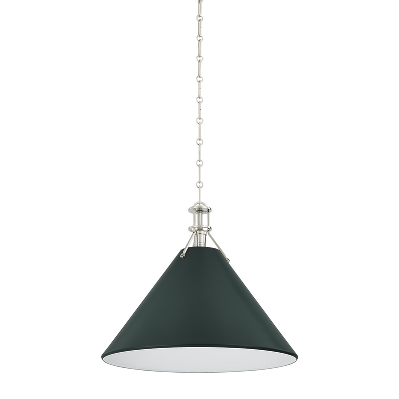 Mark D. Sikes Painted No. 2 Medium Pendant Light by Hudson Valley Lighting