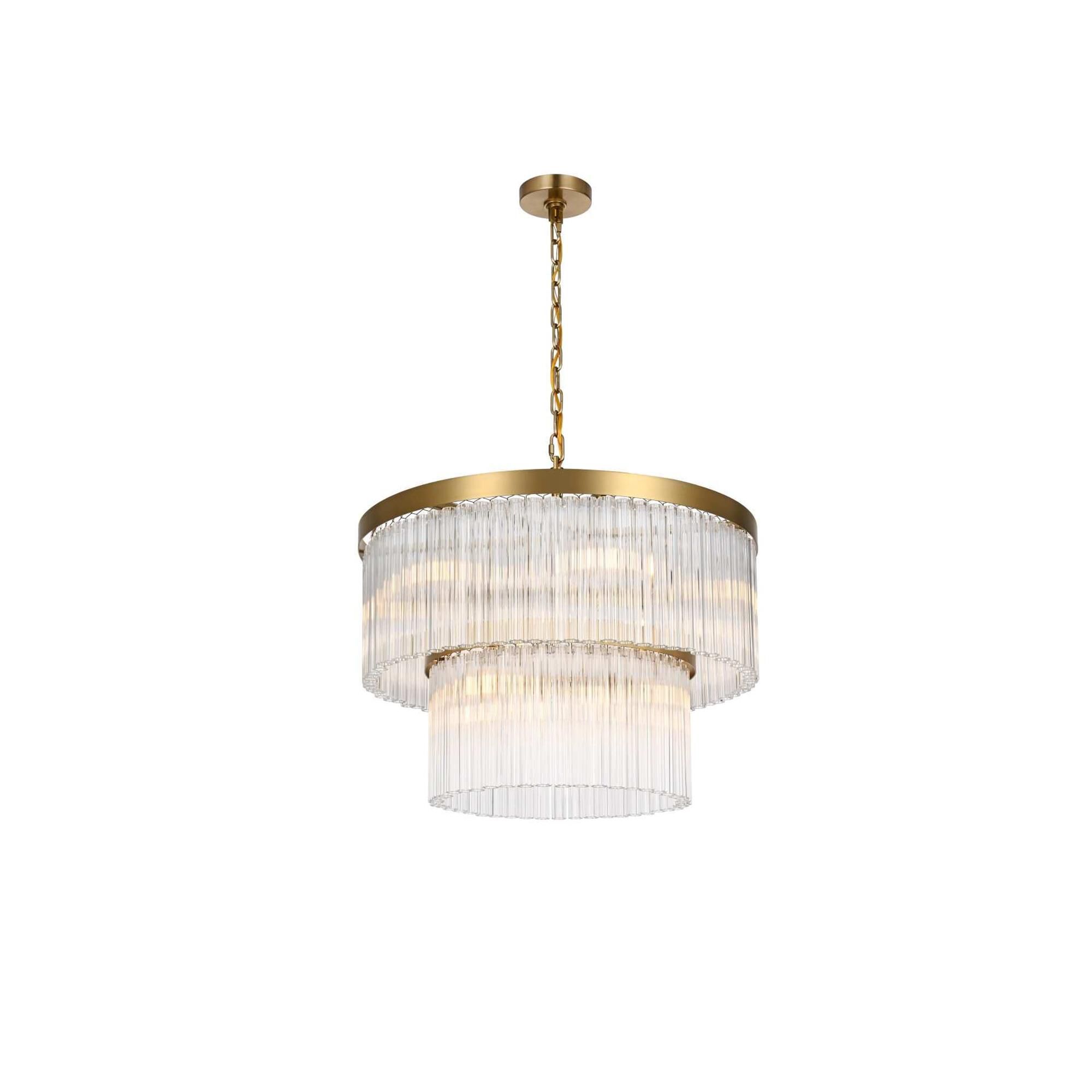 Harlow 24 Inch Chandelier by Elegant Lighting
