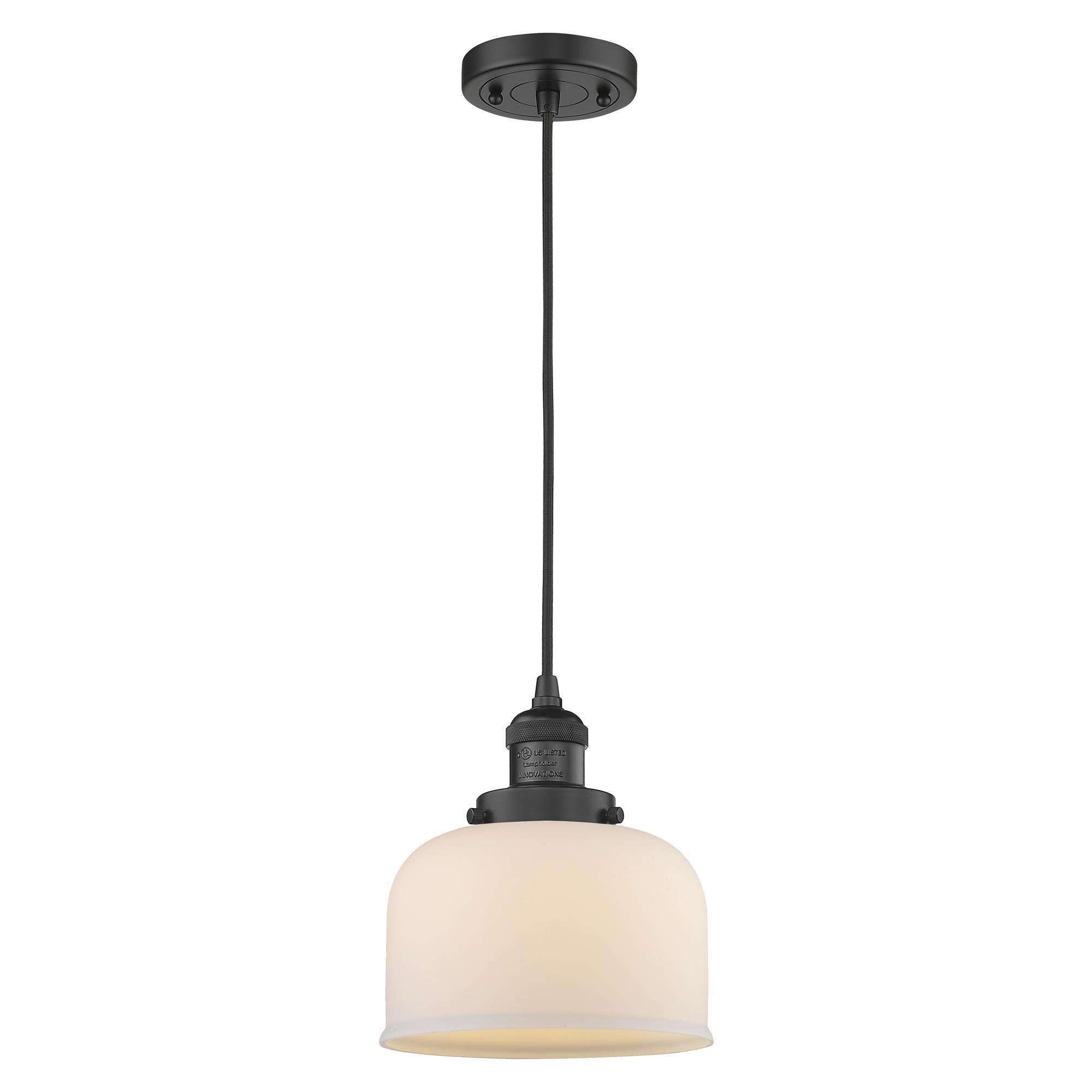 Shown in Matte Black finish and Matte White Cased glass