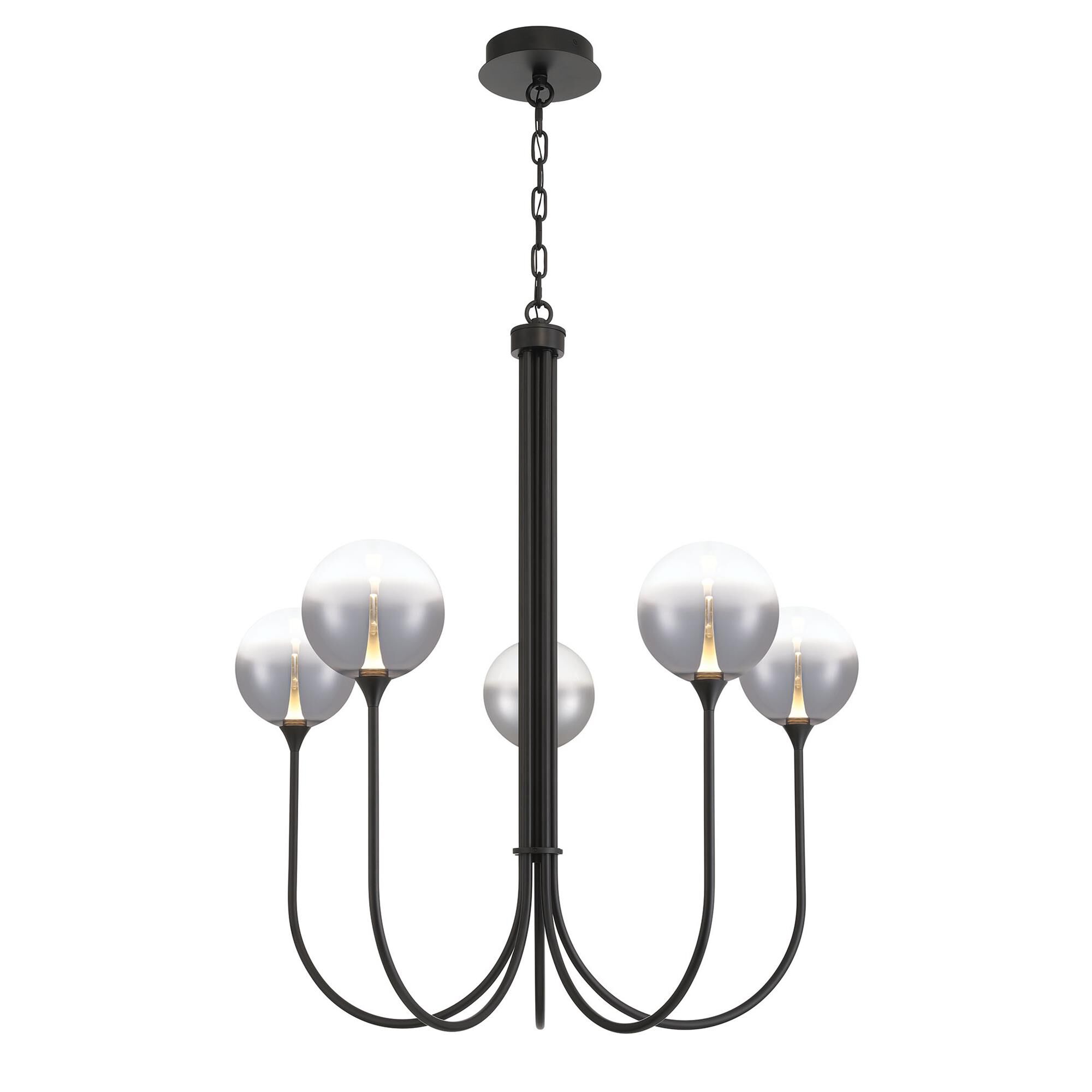 Shown in Black finish and Smoked glass
