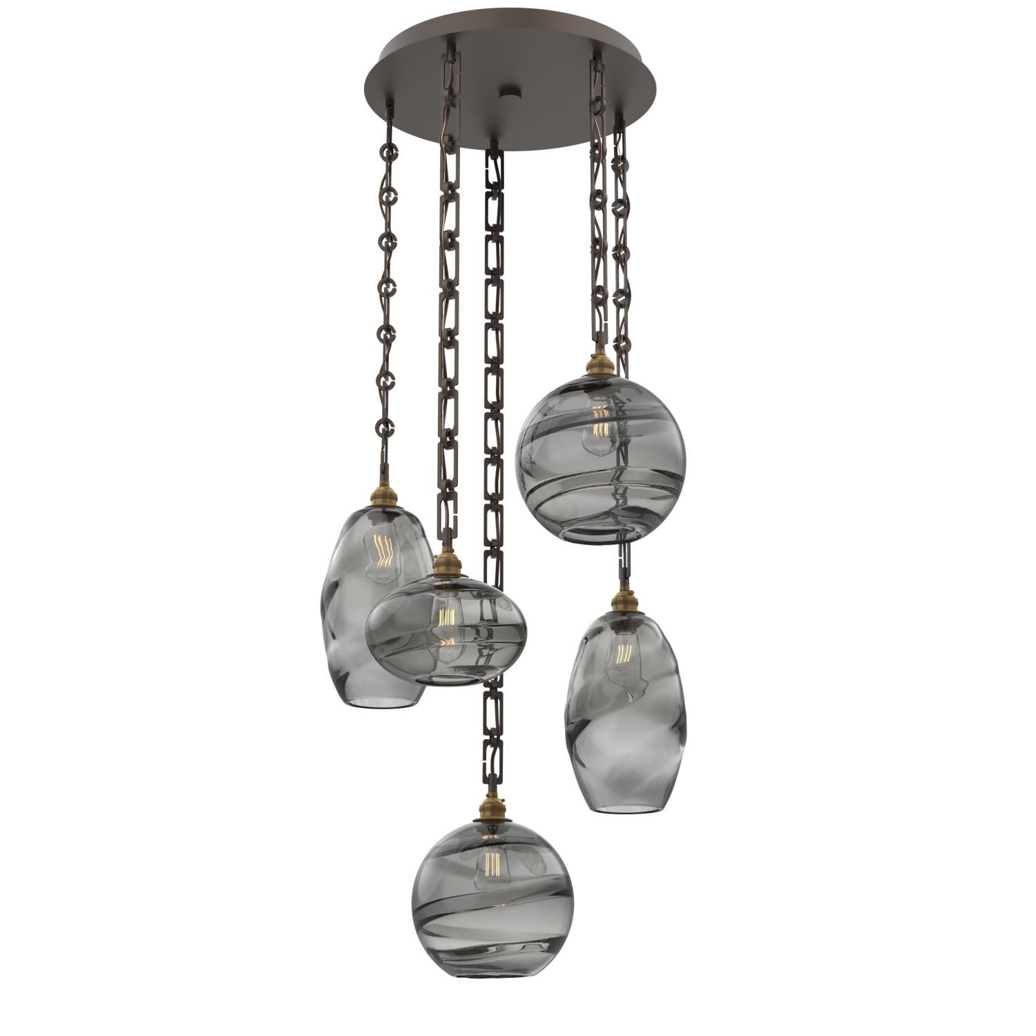 Levi Wilson Misto 23 Inch Multi Light Pendant by Hammerton Studio