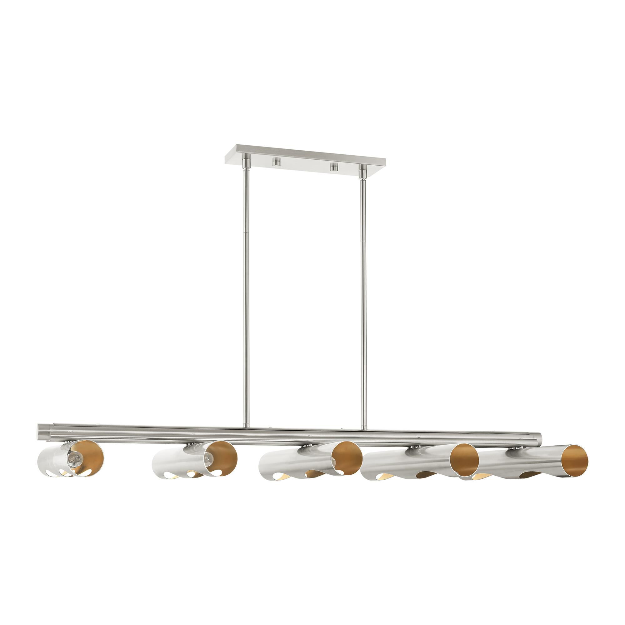 Novato 50 Inch 10 Light Linear Suspension Light by Livex Lighting