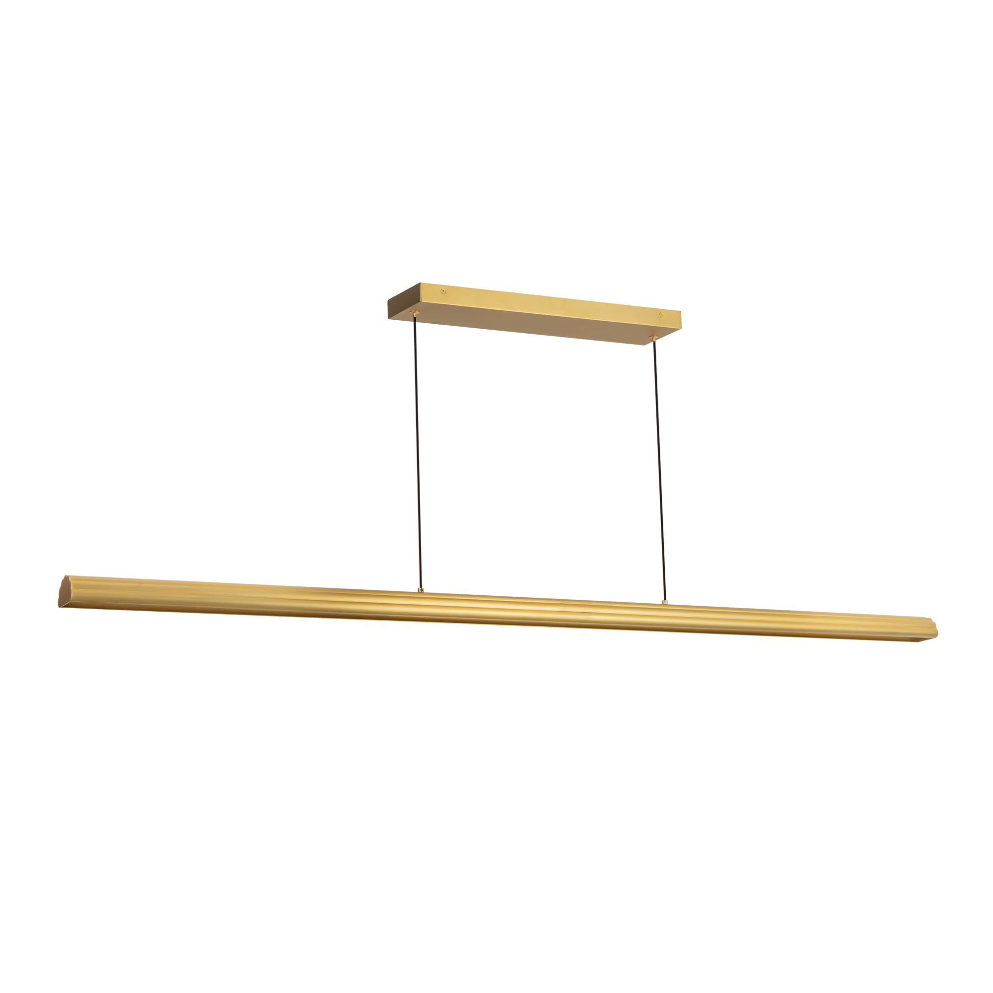 Shown in Brushed Gold finish and Frosted Acrylic Diffuser glass and Aluminum shade