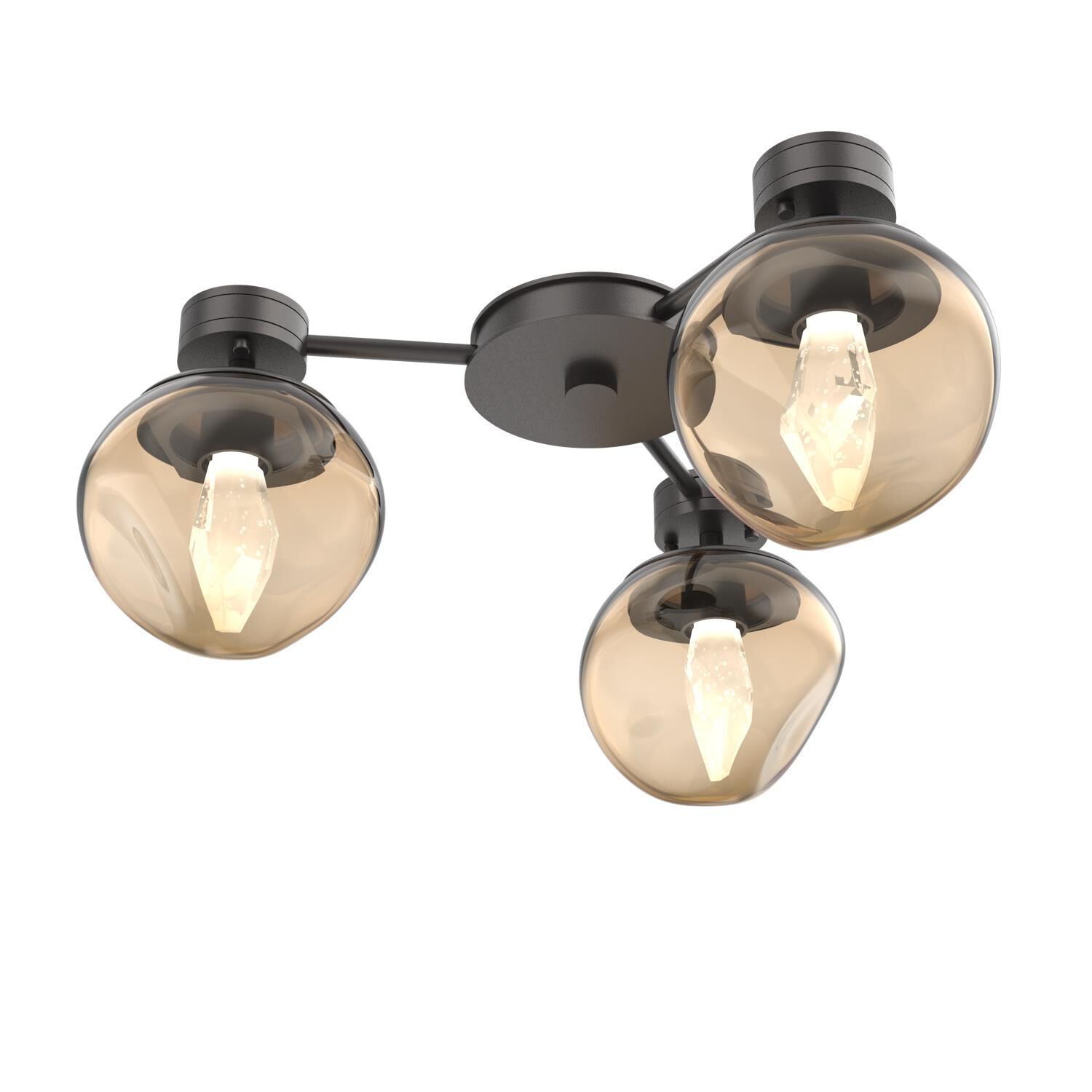 Levi Wilson Luna 23 Inch Semi Flush Mount by Hammerton Studio