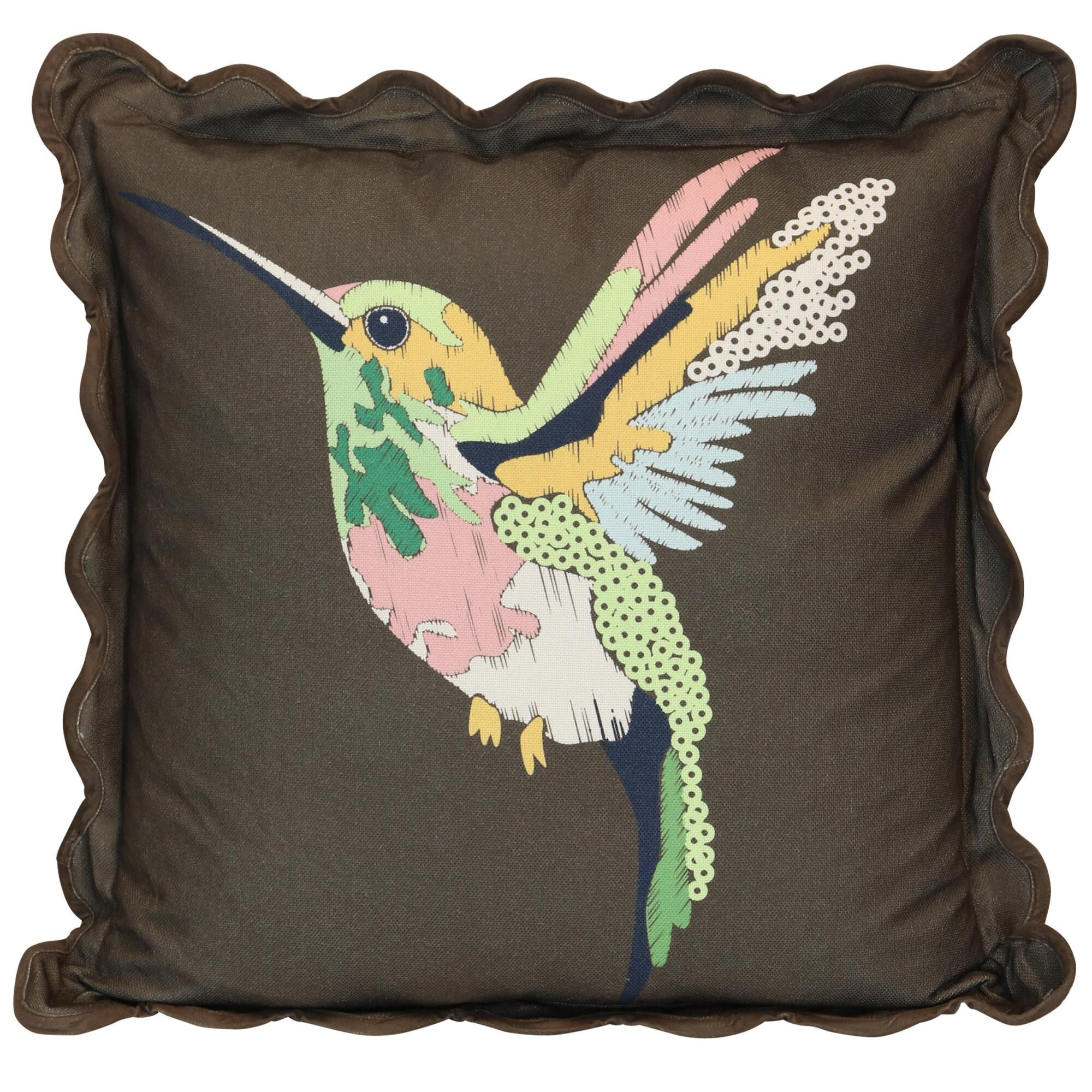 Tamara Day Hummingbird 22 Inch Decorative Pillow by Stylecraft