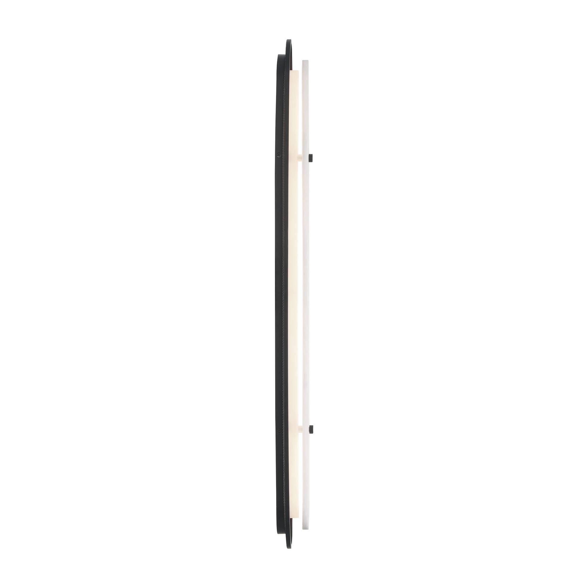 Shown in Black finish and Alabaster glass