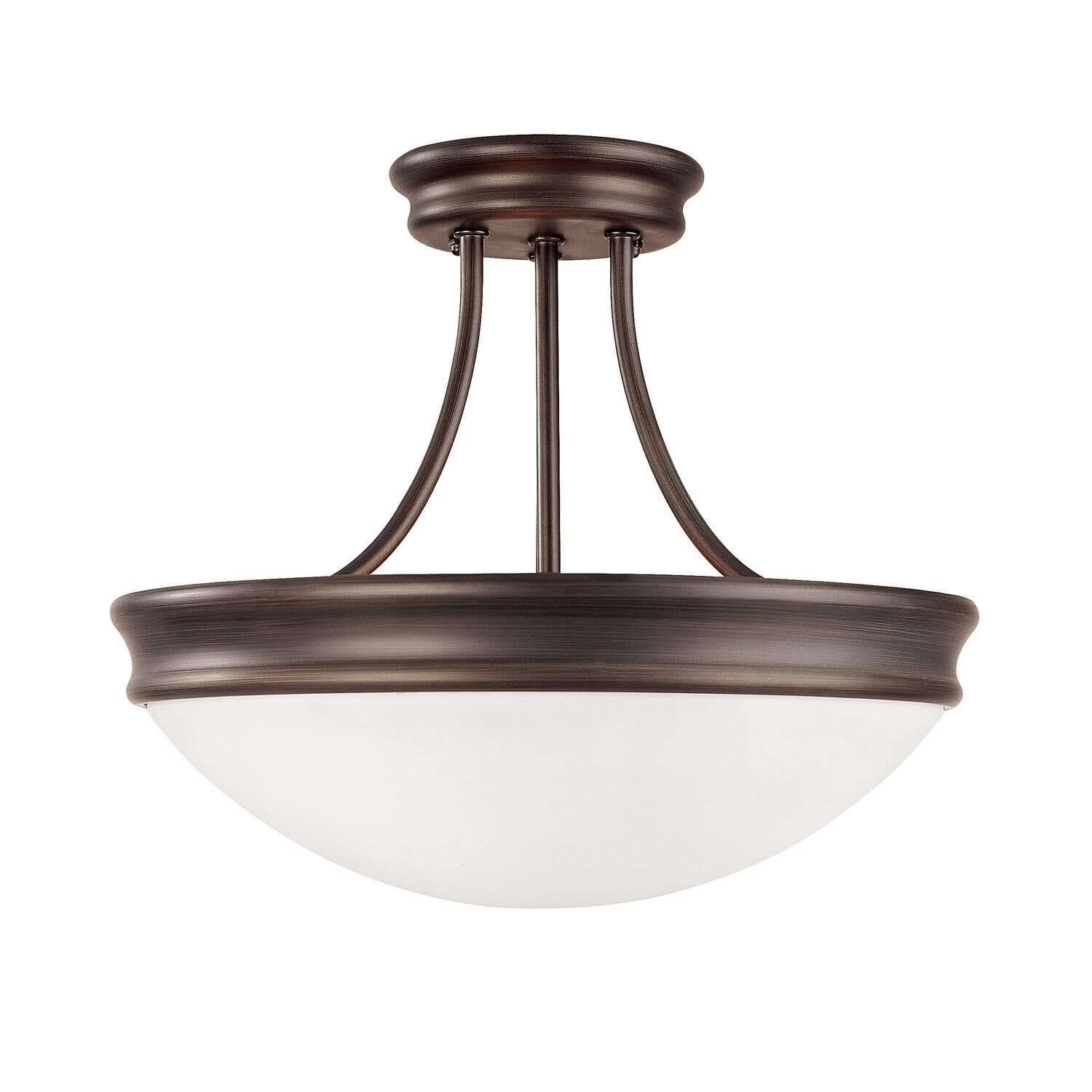 14 Inch 3 Light Semi Flush Mount by Capital Lighting Fixture Company