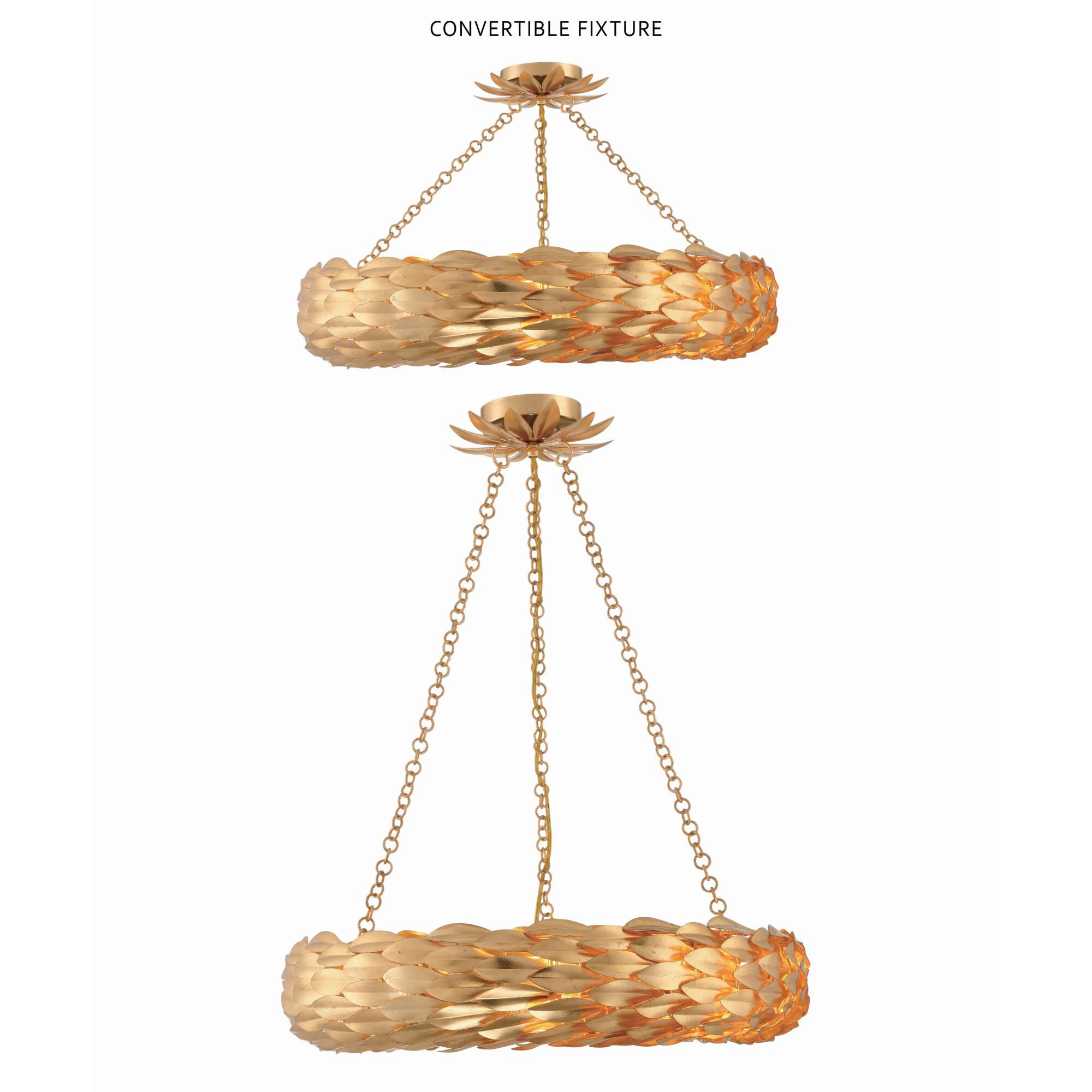 Broche Semi Flush Mount by Crystorama