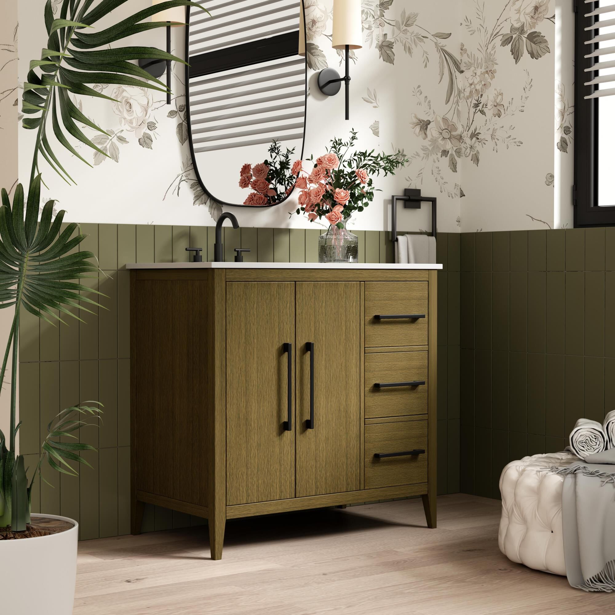 Shown in Chestnut Brown finish