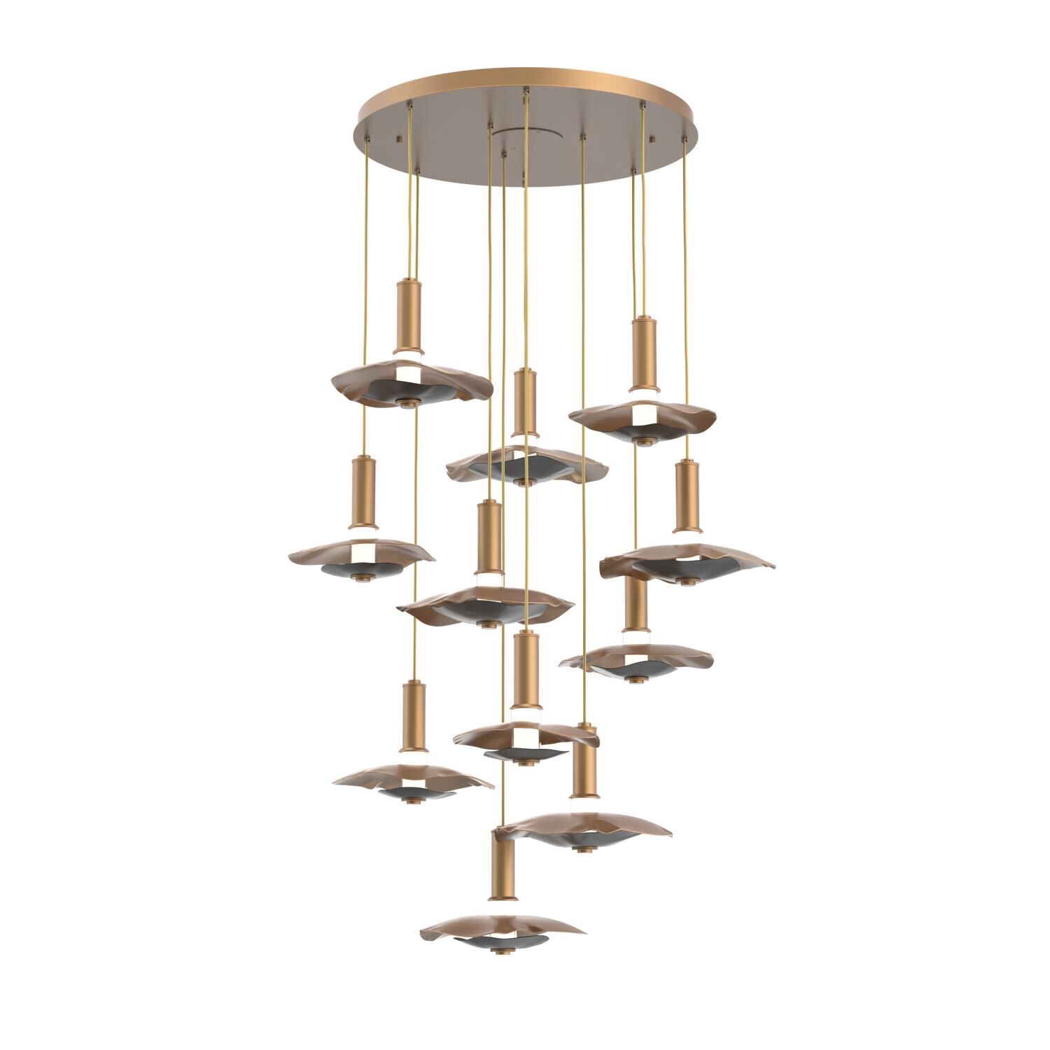 Shown in Novel Brass finish and Matte Black accent