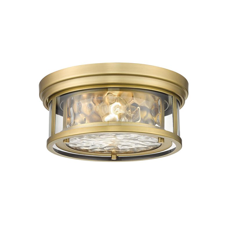 Clarion 12 Inch 2 Light Flush Mount by Z-Lite